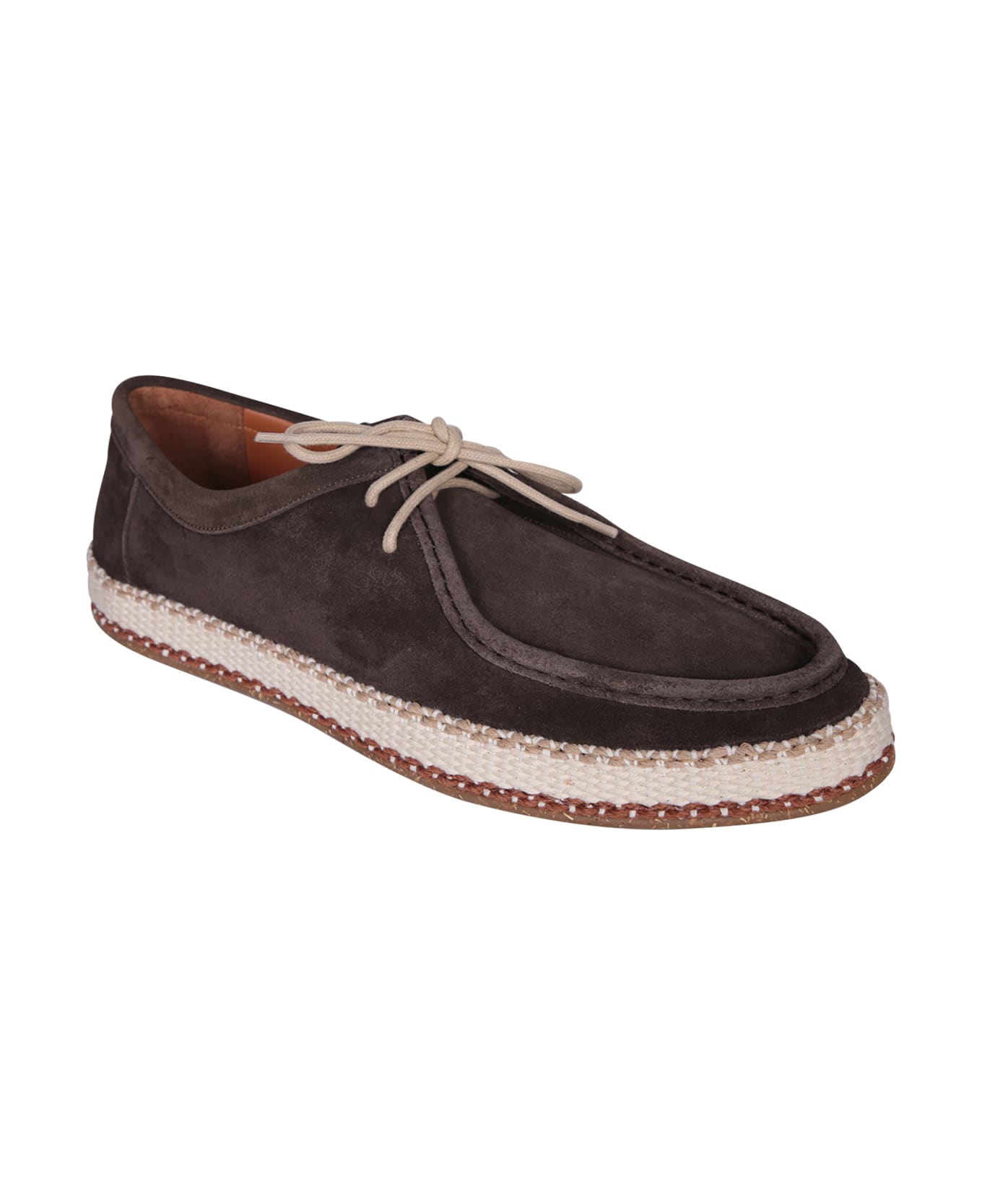 Canali Suede Brown Sneakers - Brown