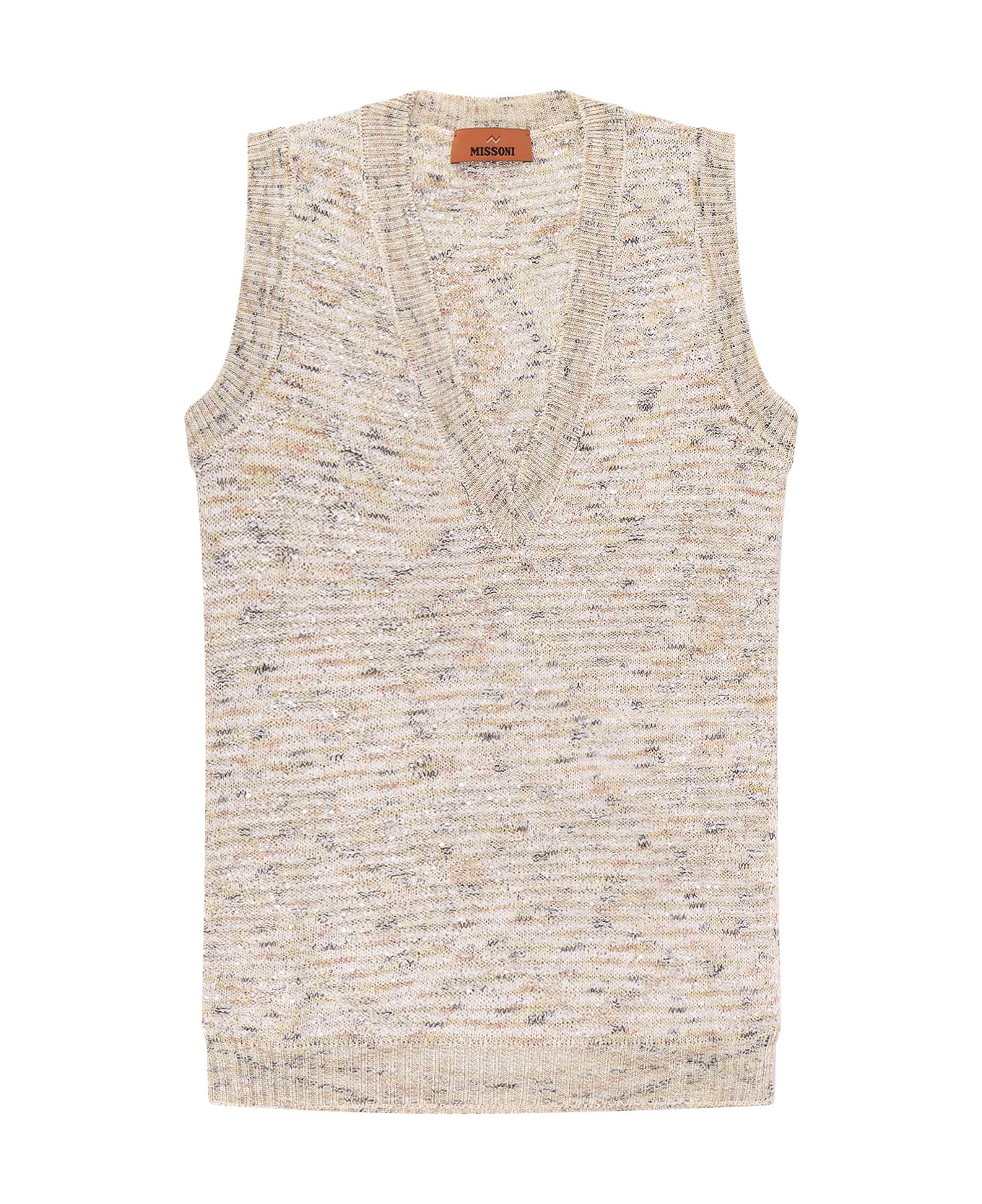 Missoni V-neck Vest - White