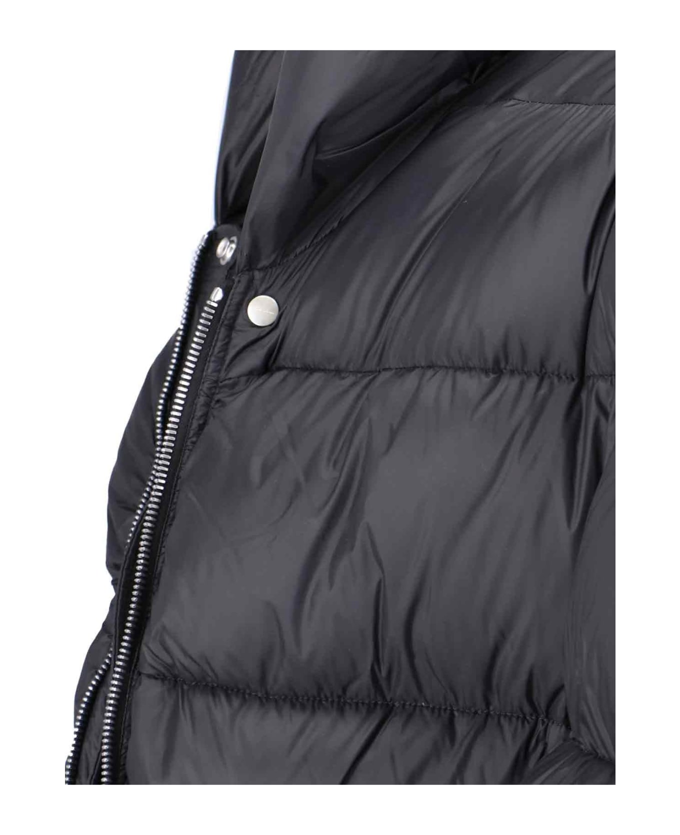 Rick Owens 'porterville Jumbo Peter' Hooded Down Jacket - Black コート＆ジャケット