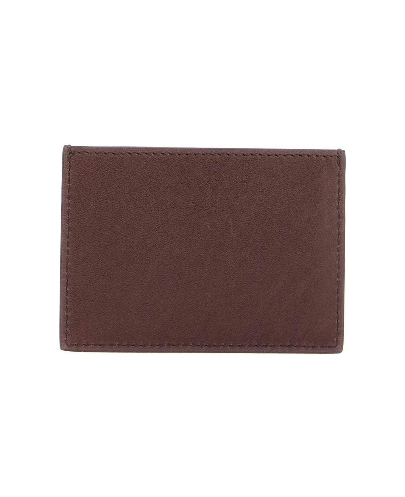 Thom Browne Single Card Holder - Leather