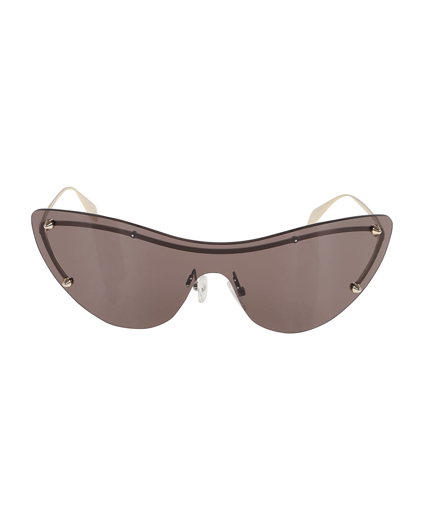 Alexander McQueen Eyewear Am0413s Sunglasses - Gold Gold Grey サングラス