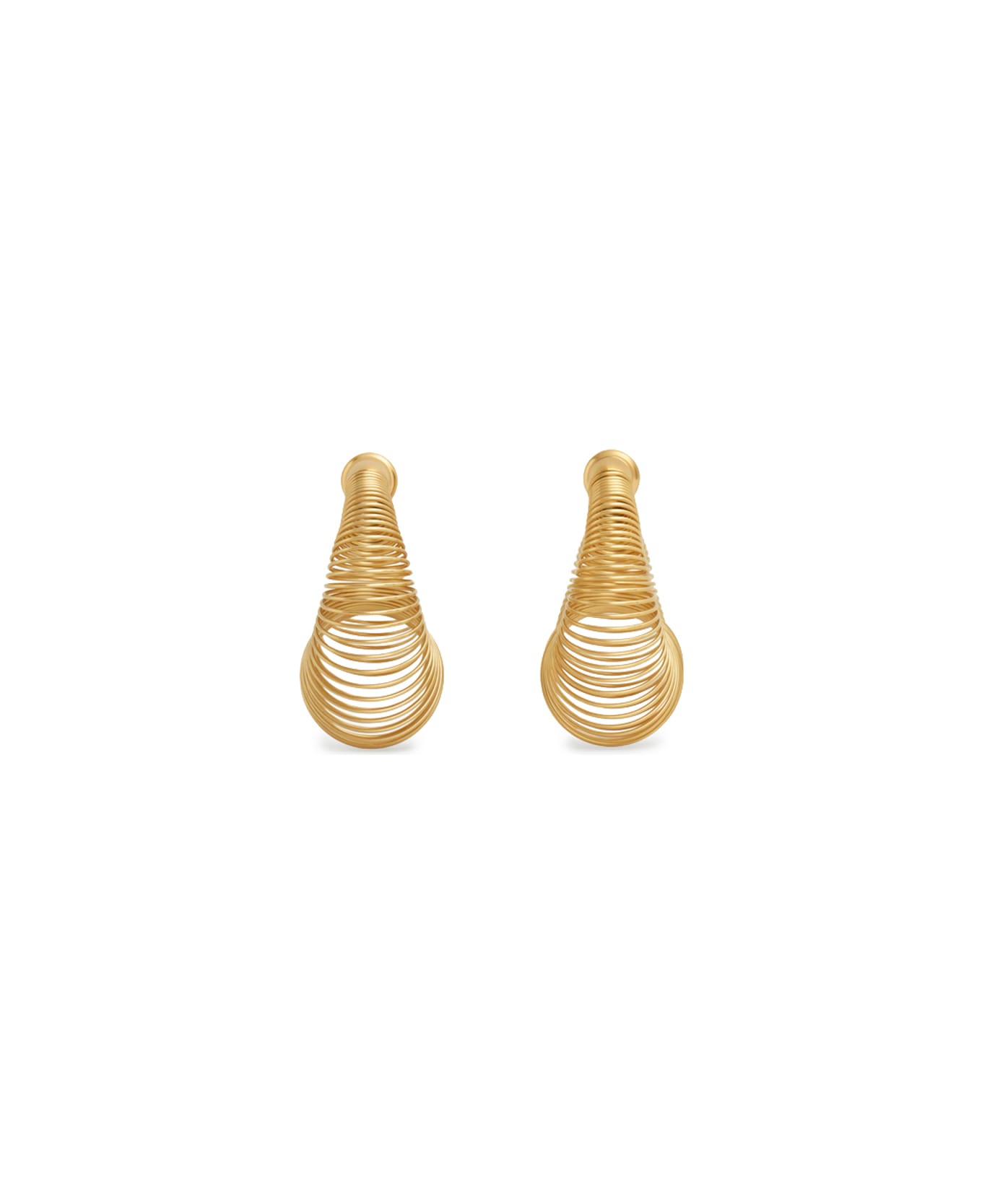 Alaia Spiral Hoop Earrings - Golden