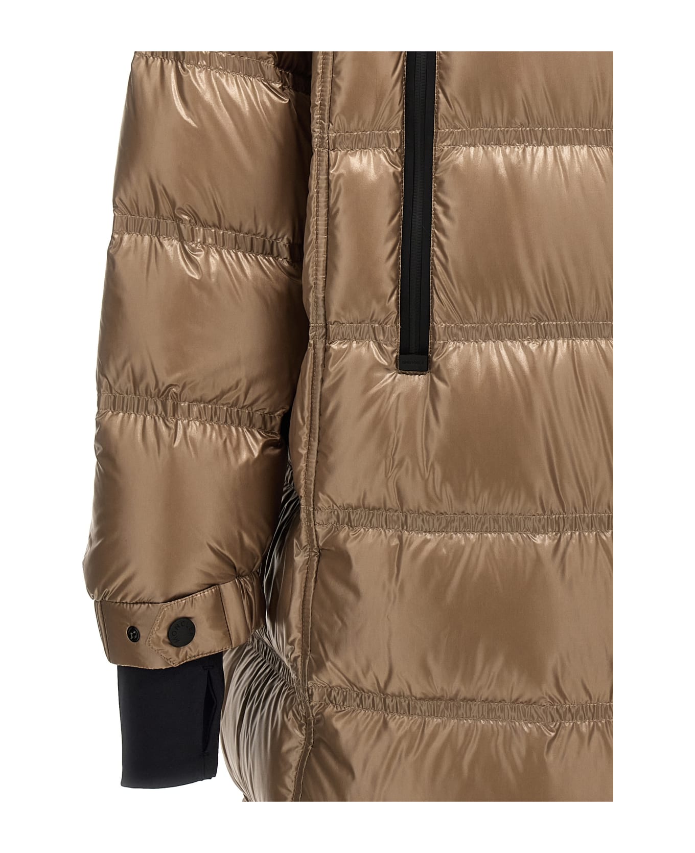 Moncler Grenoble 'rochelair' Long Down Jacket - Beige