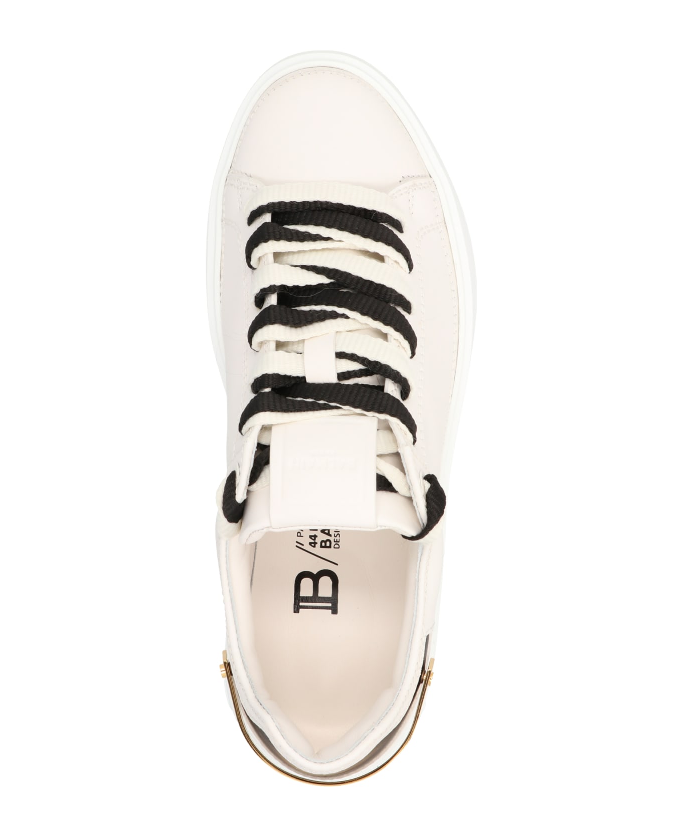 Balmain 'b Court' Sneakers - White/Black