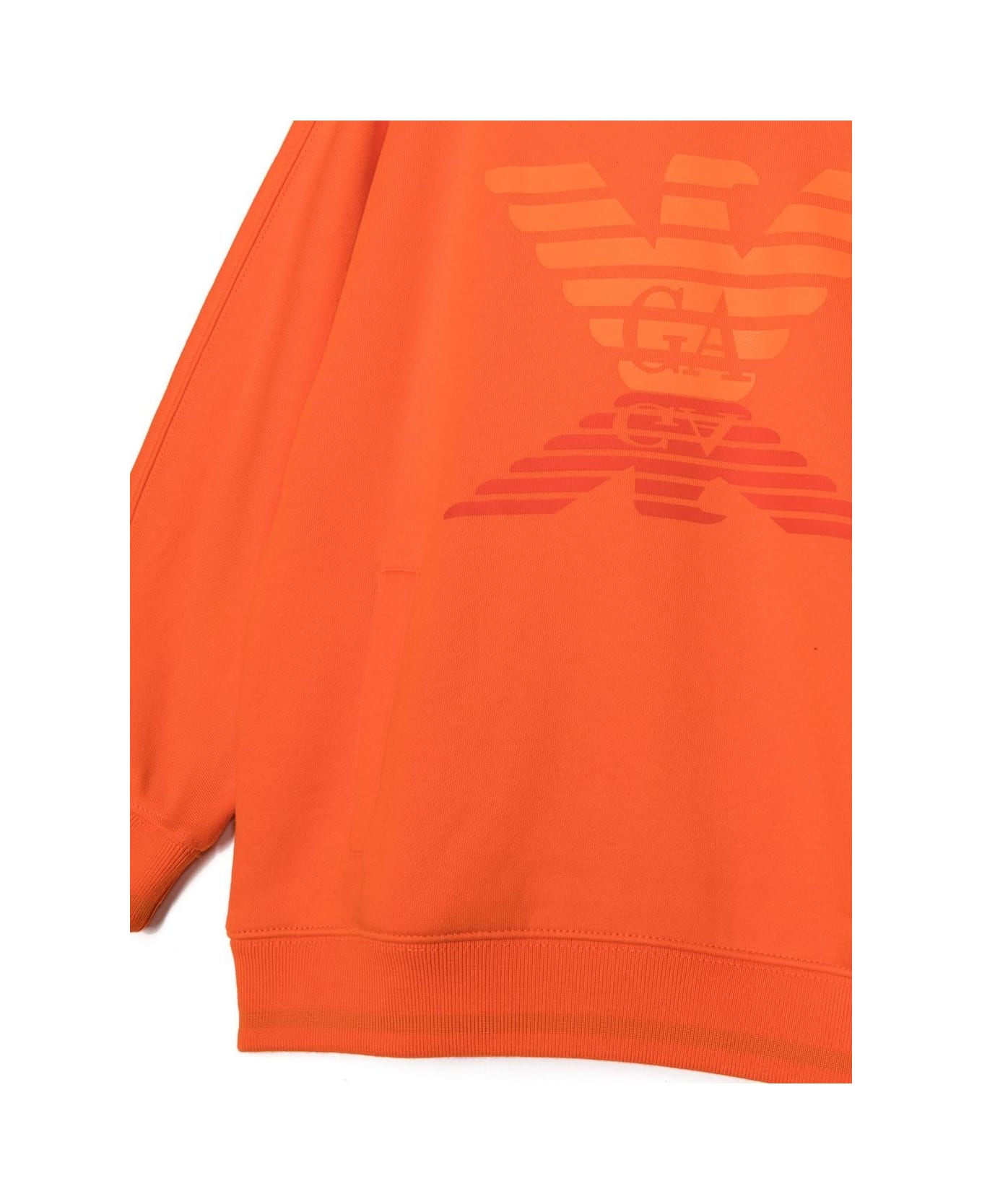 Emporio Armani Sweatshirt With Logo - Orange