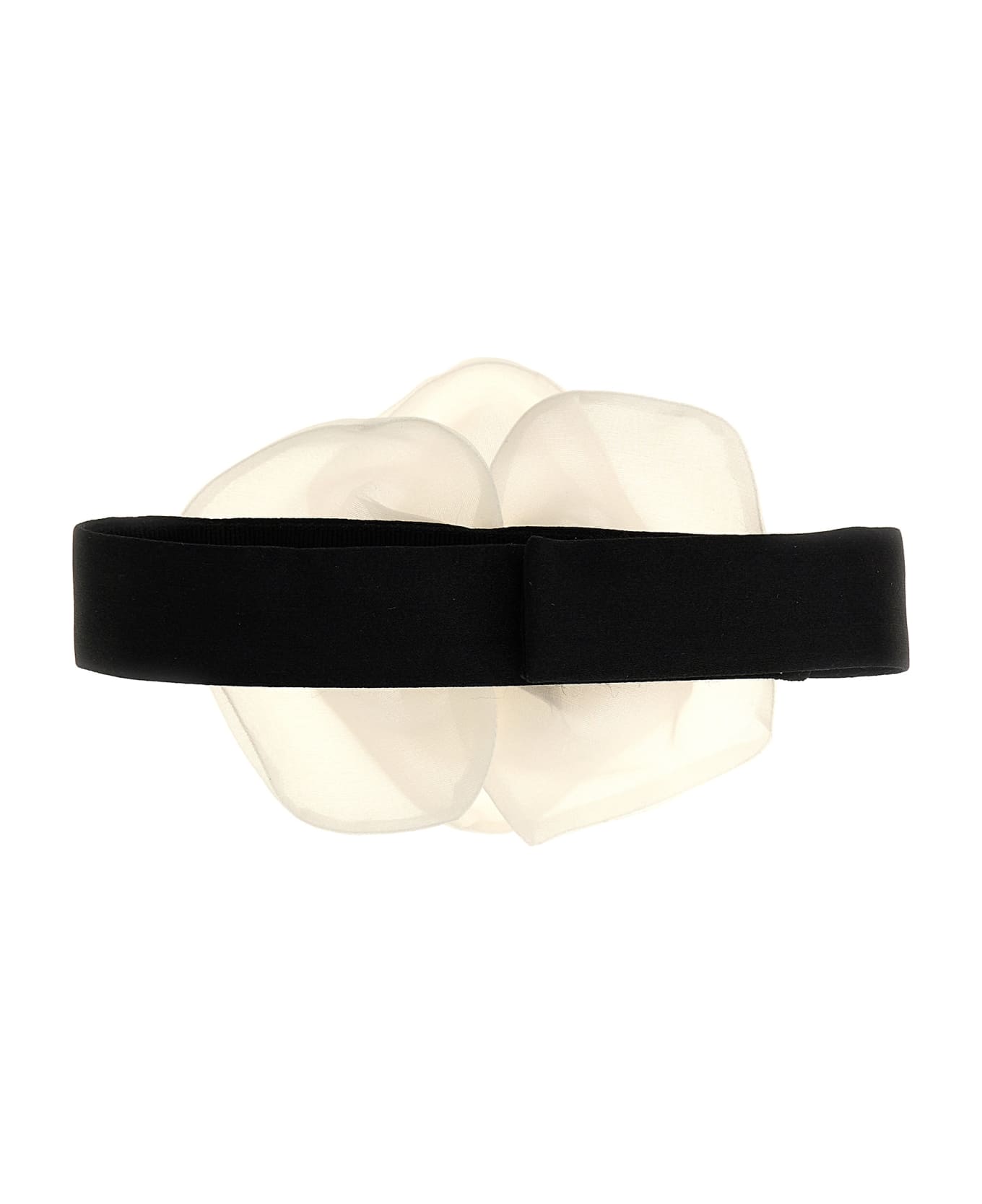 Dolce & Gabbana Flower Choker - White/Black