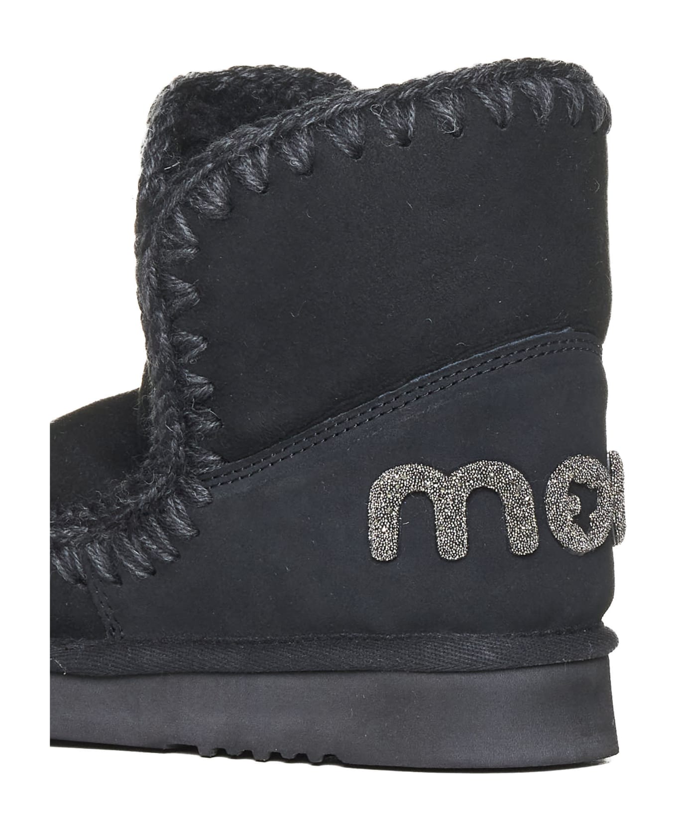 Mou I Eskimo 18 Glitter Logo Boots - Black
