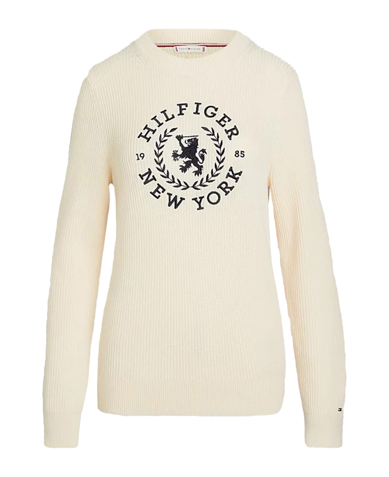 Tommy Hilfiger Regular Fit Pullover With Th Emblem - CALICO SWEATERS