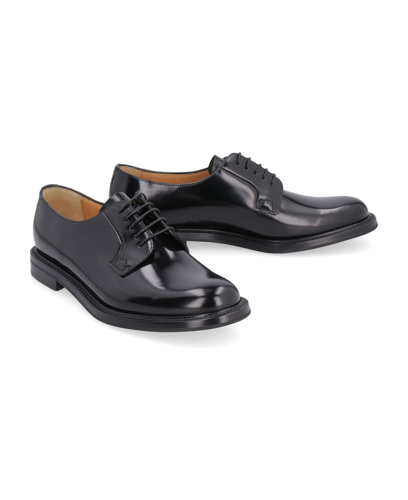 Church's Shannon Leather Laced Shoes - black