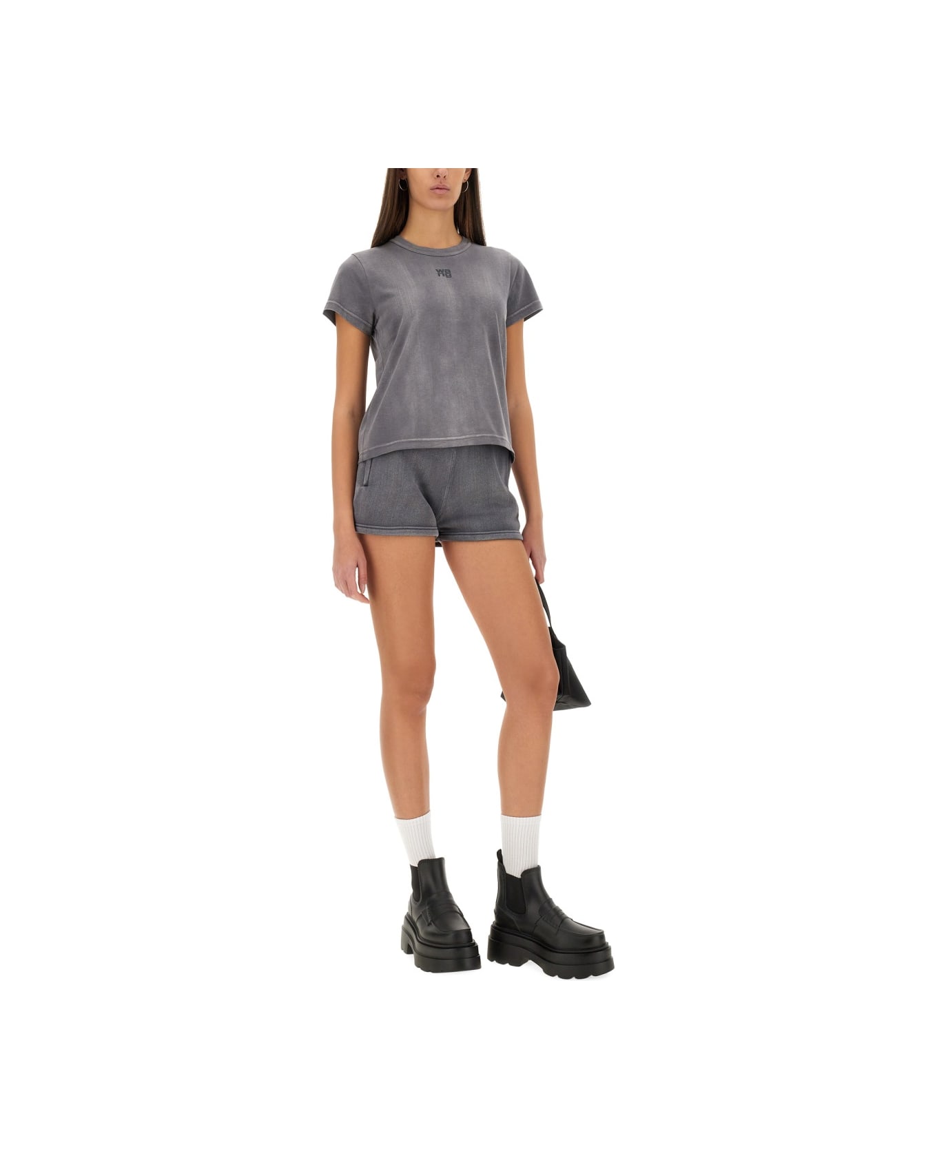 T by Alexander Wang Short 
essential
 - WASHEDASPHALT