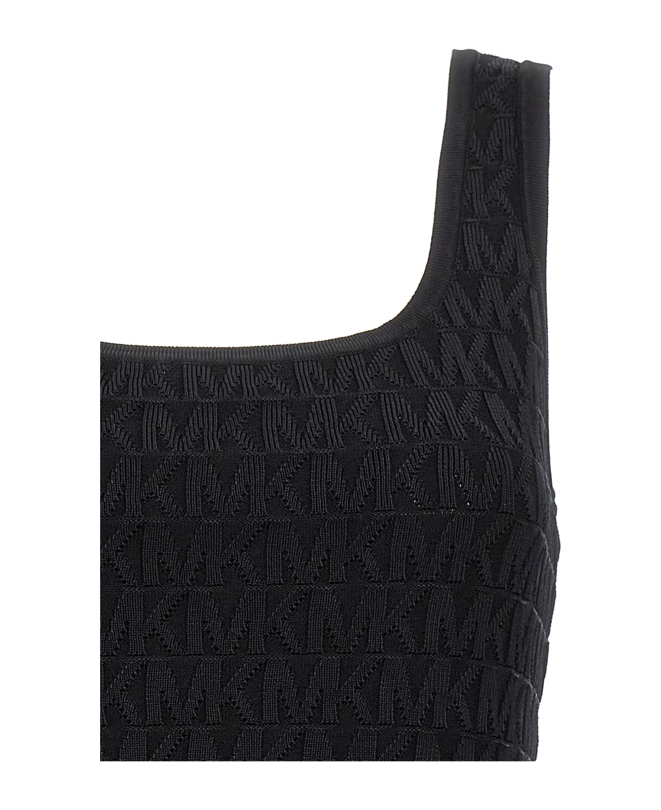 Michael Kors Jacquard Logo Dress - Black ワンピース＆ドレス