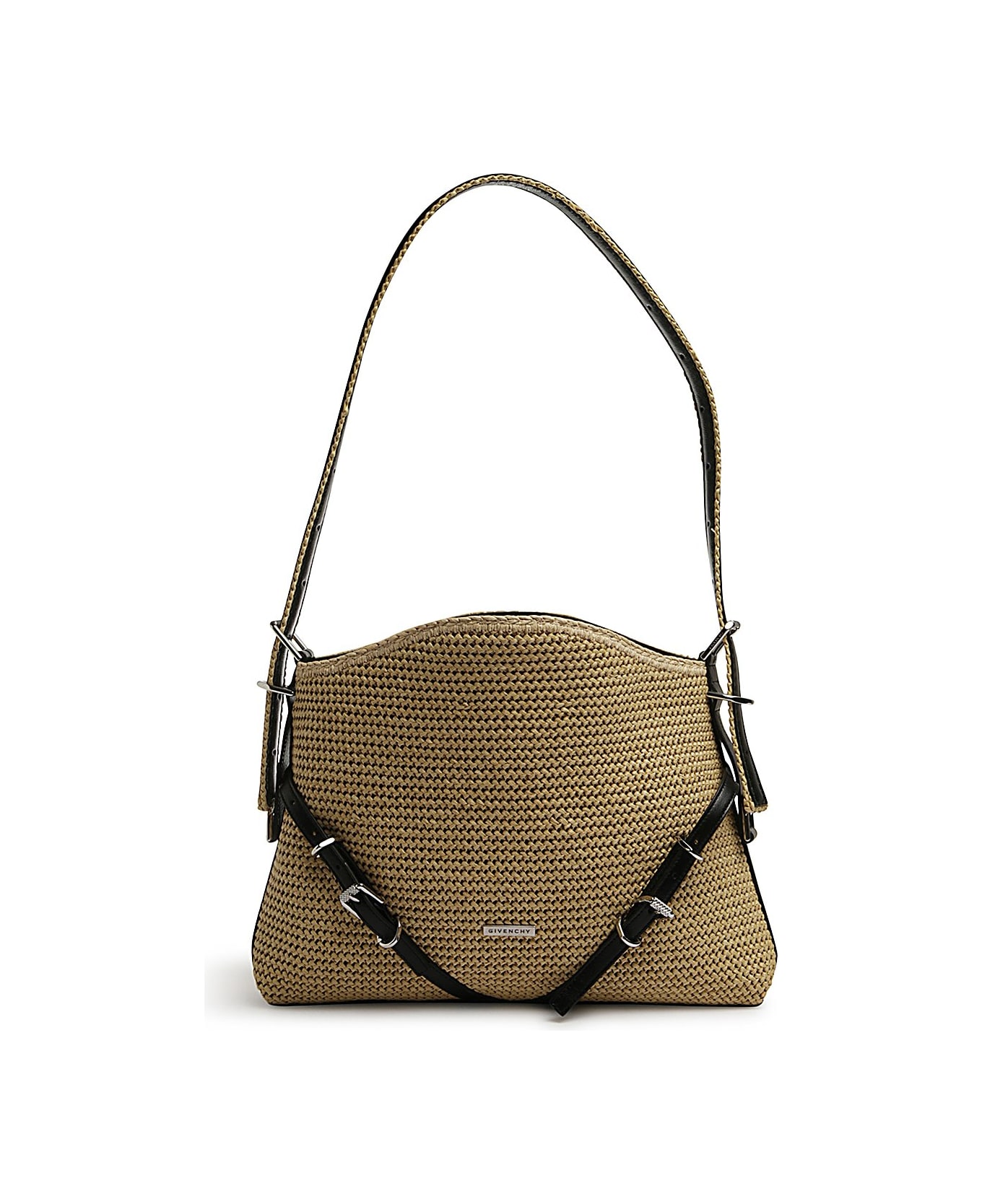 Givenchy Medium Raffia Voyou Bag - Beige