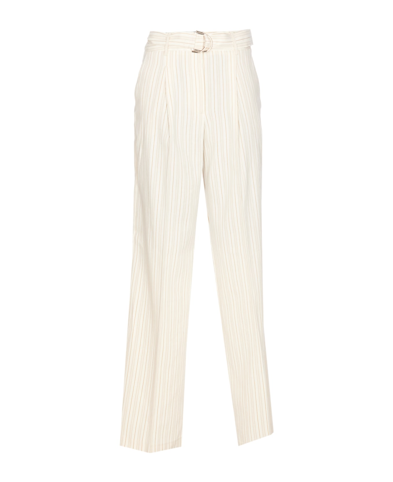 Liu-Jo Striped Pants - White