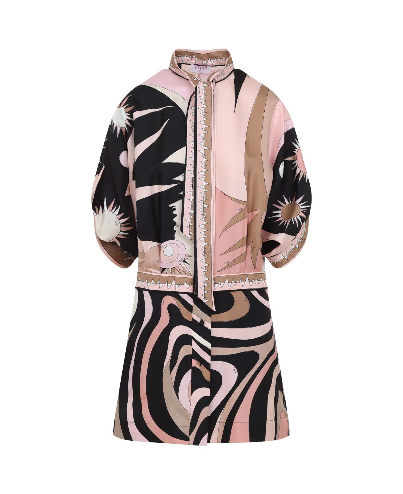 Pucci Printed Silk Dress - Nude