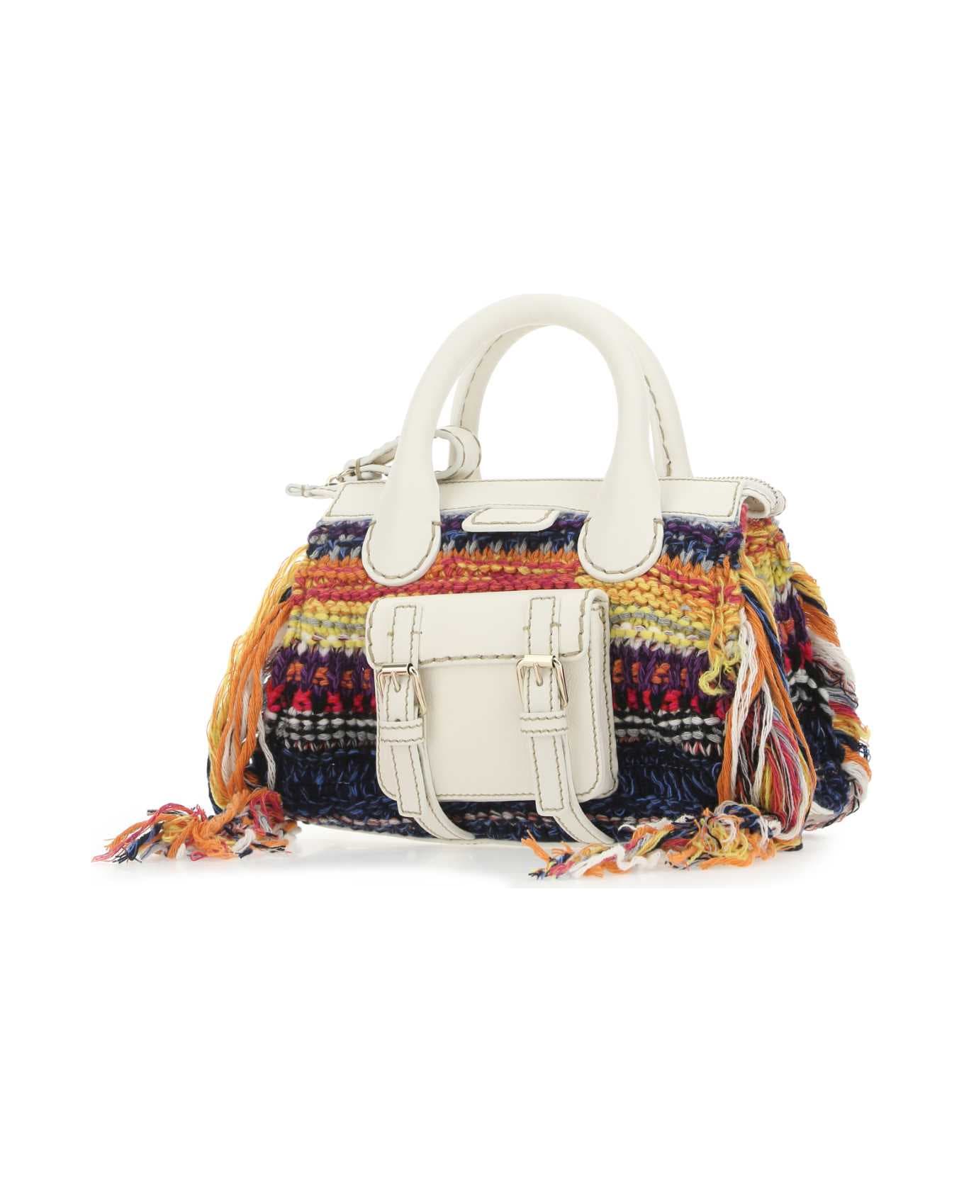 Chloé Multicolor Fabric Mini Edith Handbag - 1ZA トートバッグ