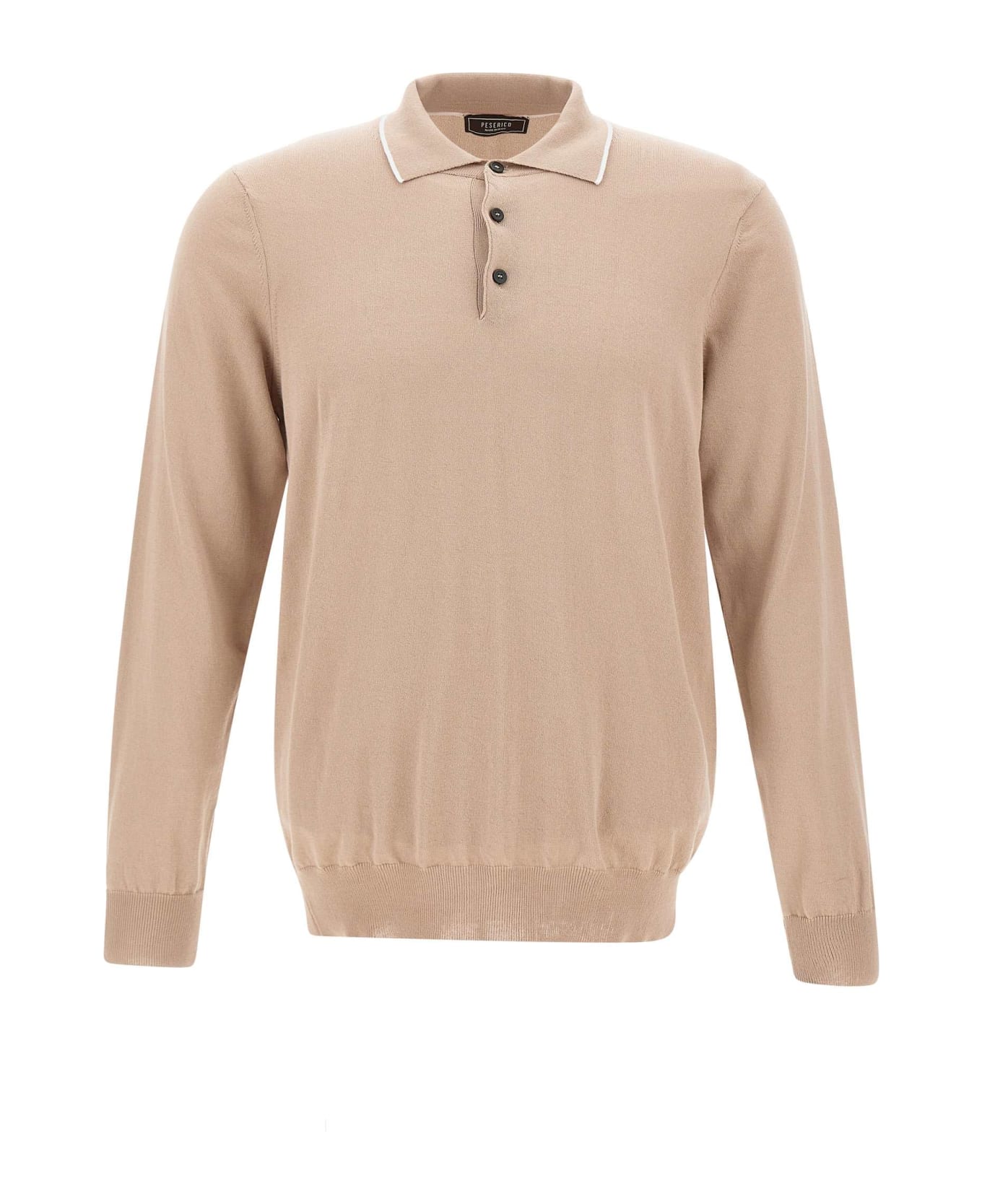 Peserico Cotton Polo Shirt - BEIGE