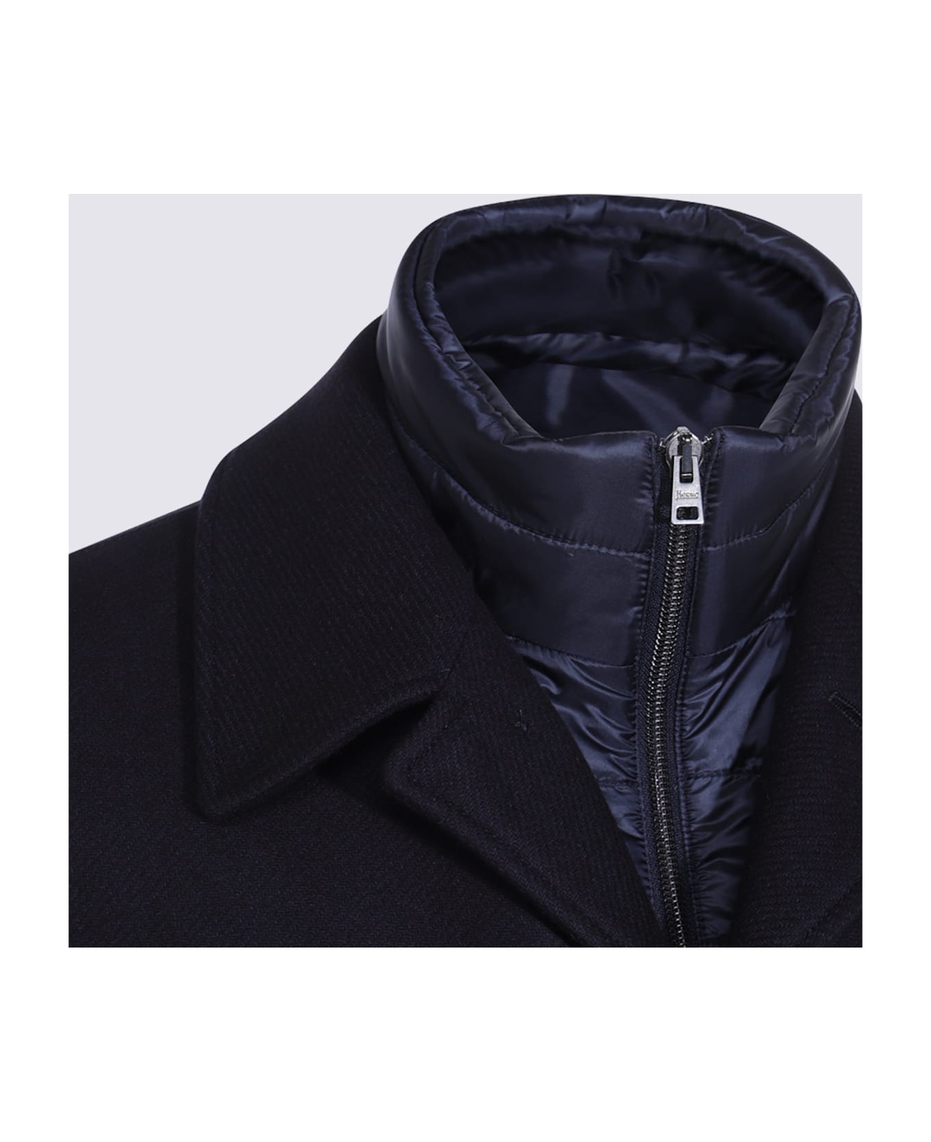 Herno Navy Coat - Blue