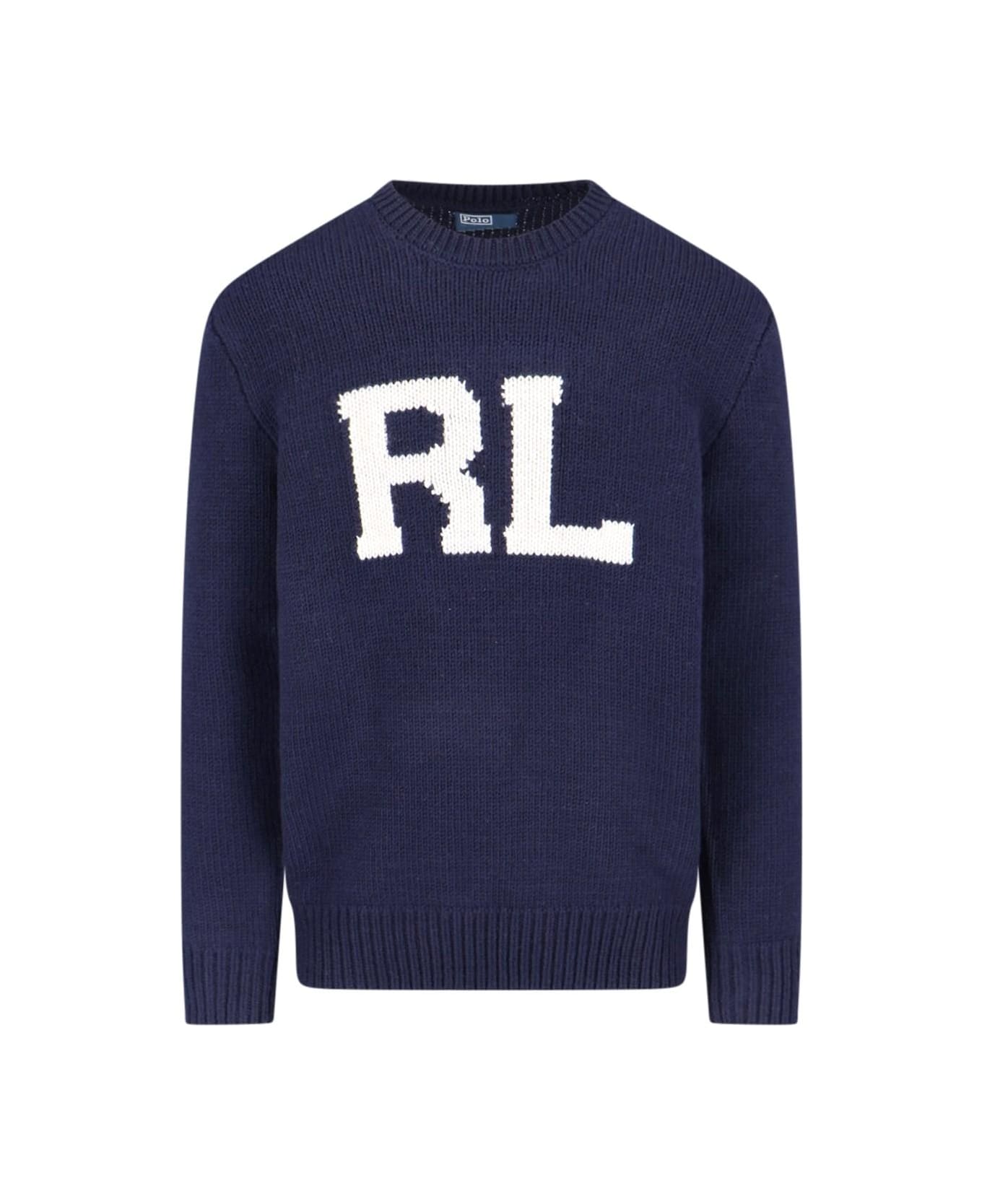 Ralph Lauren Logo Sweater - BLUE