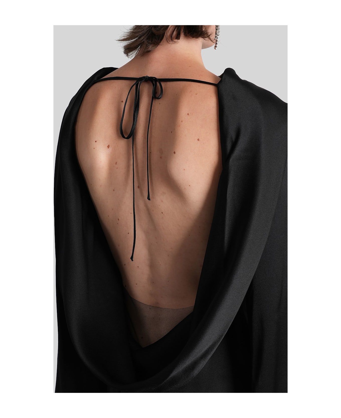 Giuseppe di Morabito Long Dress In Black Acetate - black