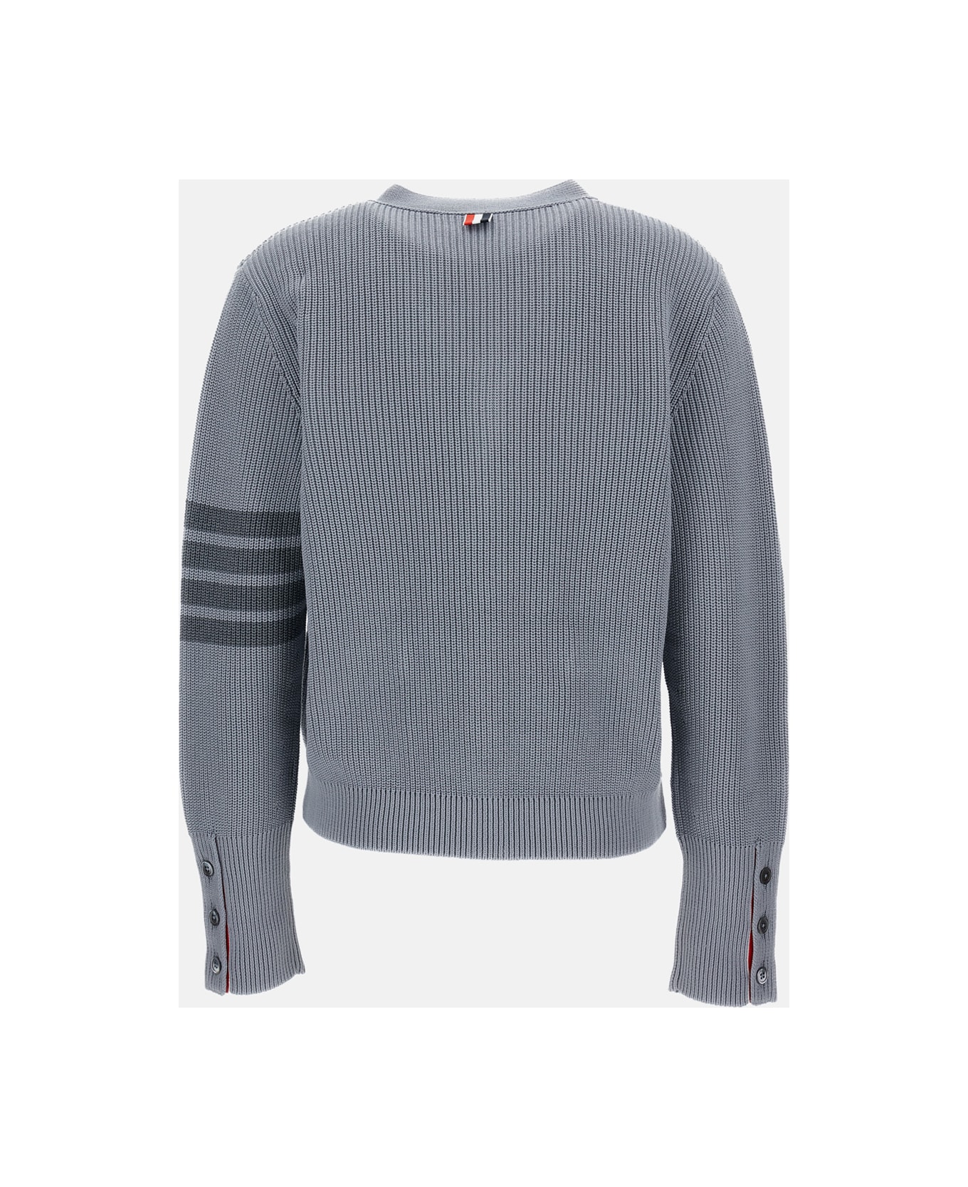 Thom Browne V Neck Cardigan - Grey