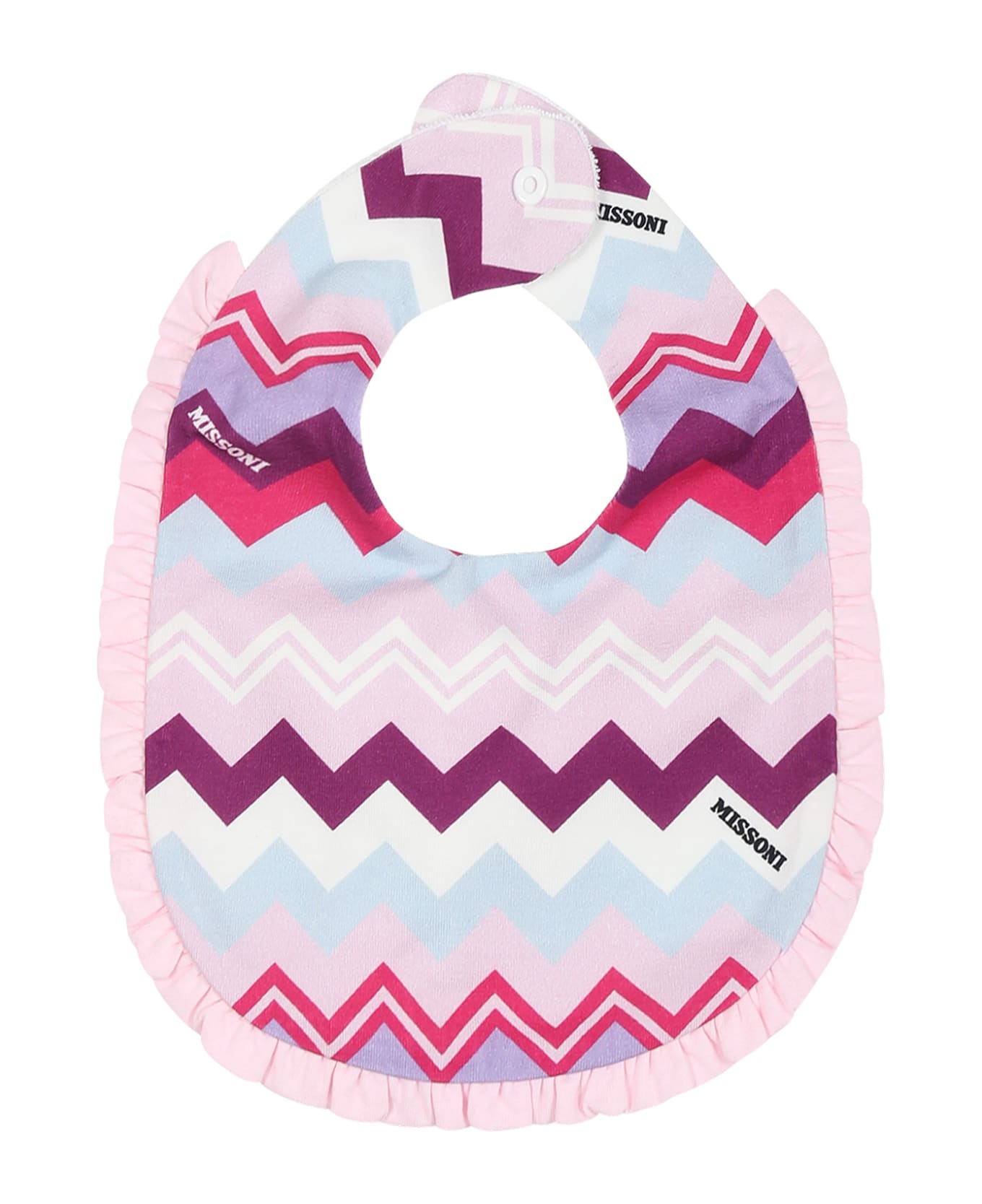 Missoni Kids Purple Set For Baby Girl With Logo - Multicolor