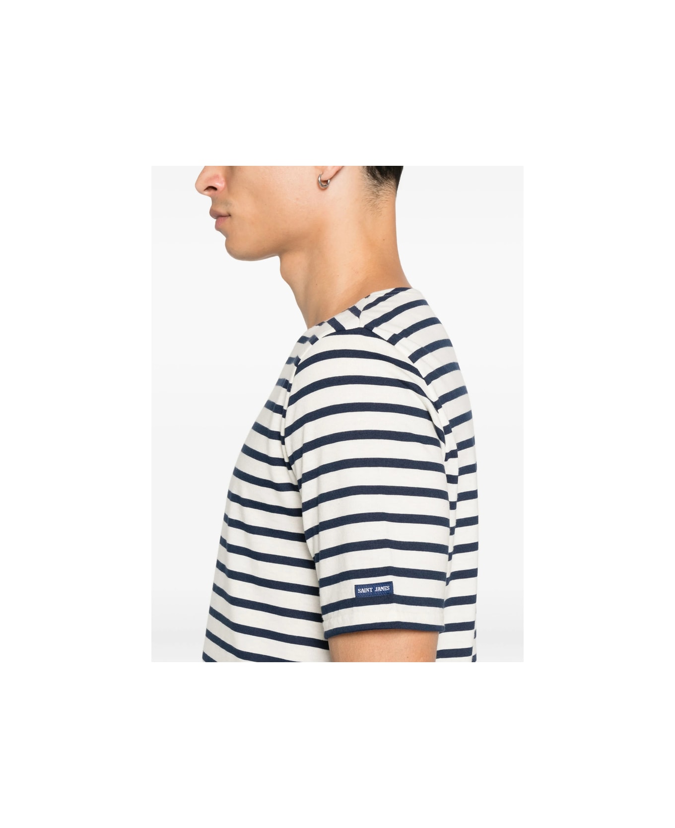 Saint James Sweater - WHITE/BLUE