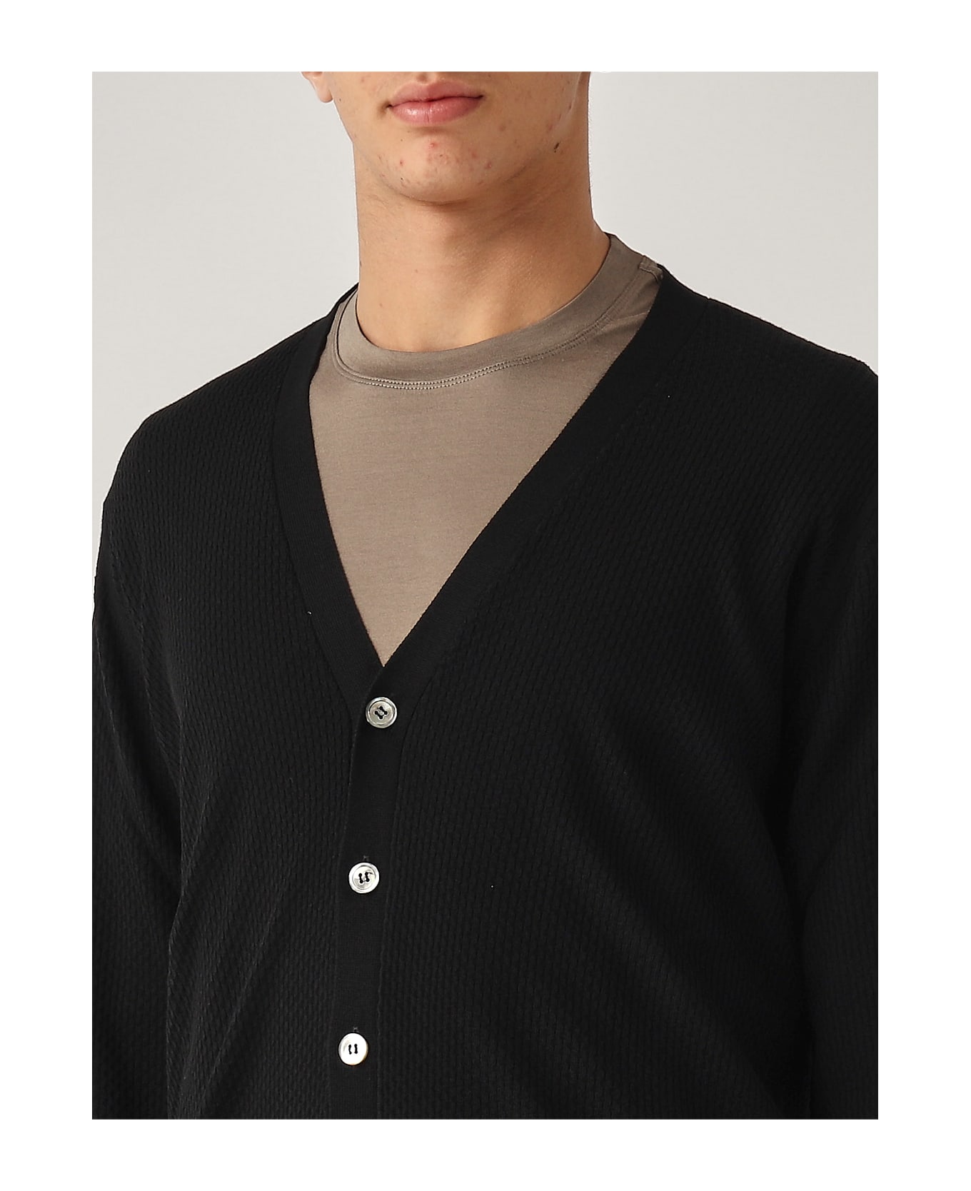 Filippo De Laurentiis Cardigan Bottoni M/l Cardigan - NERO