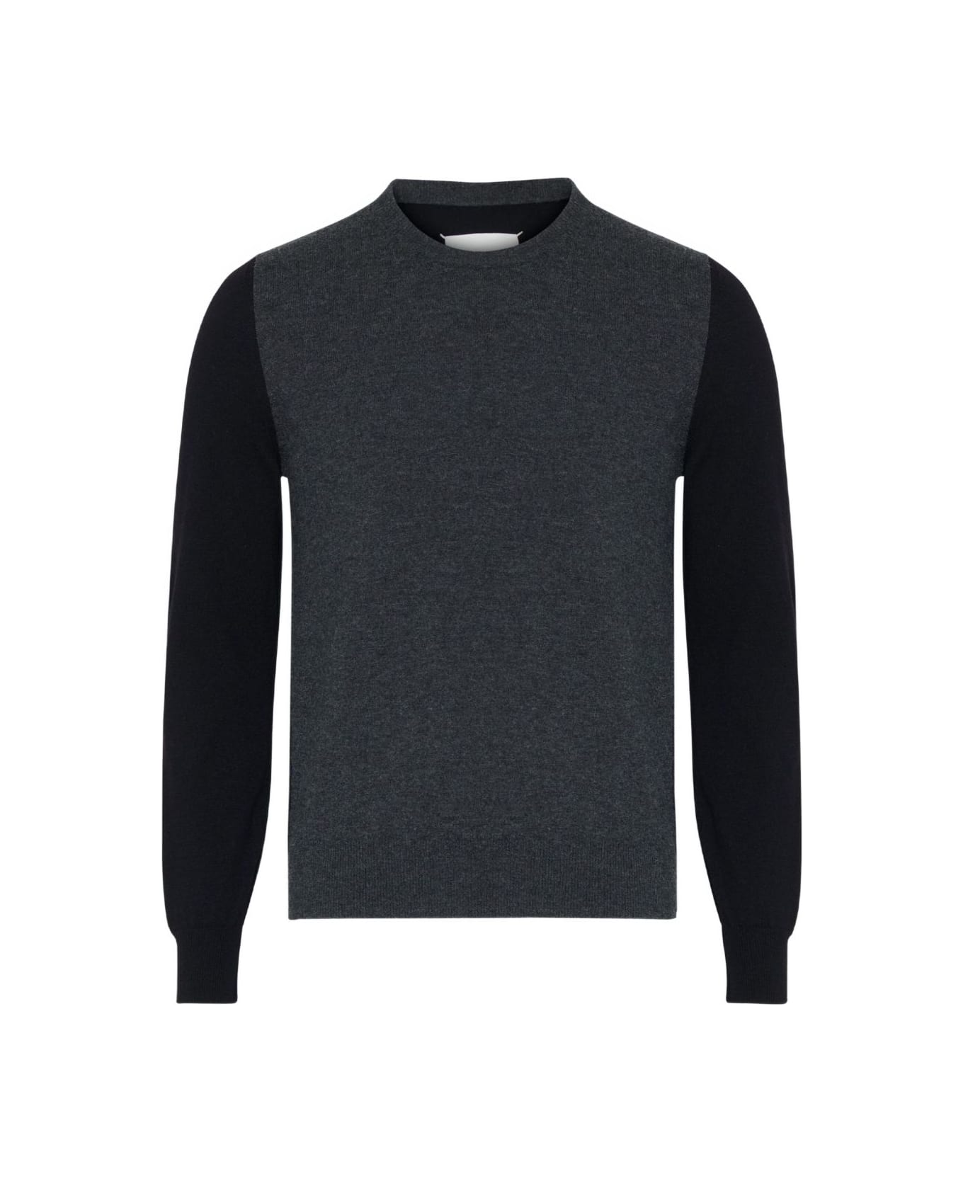 Maison Margiela Wool Crewneck Sweater - Black