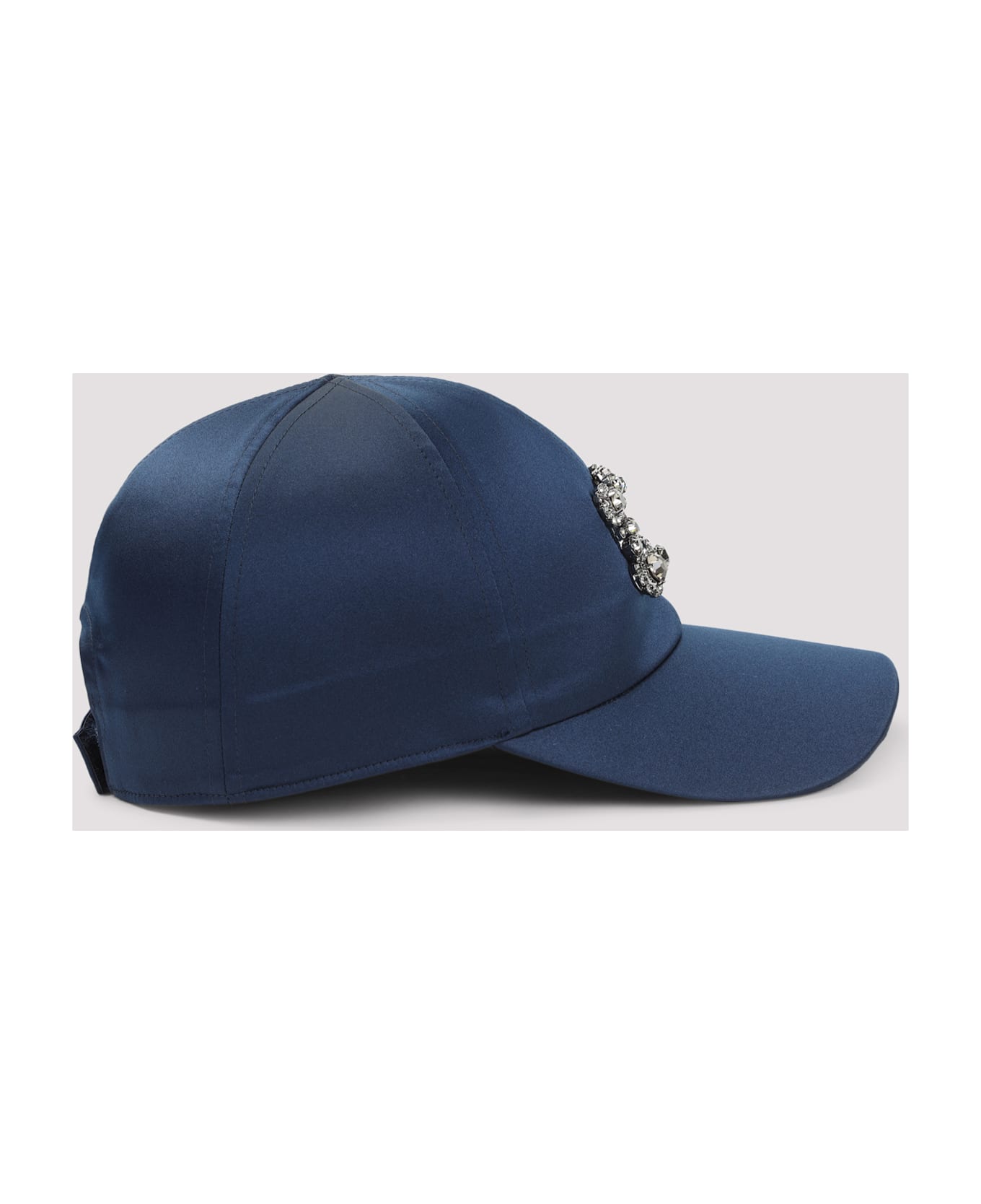 Roger Vivier Rv Flower Strass Cap - Blu Navy