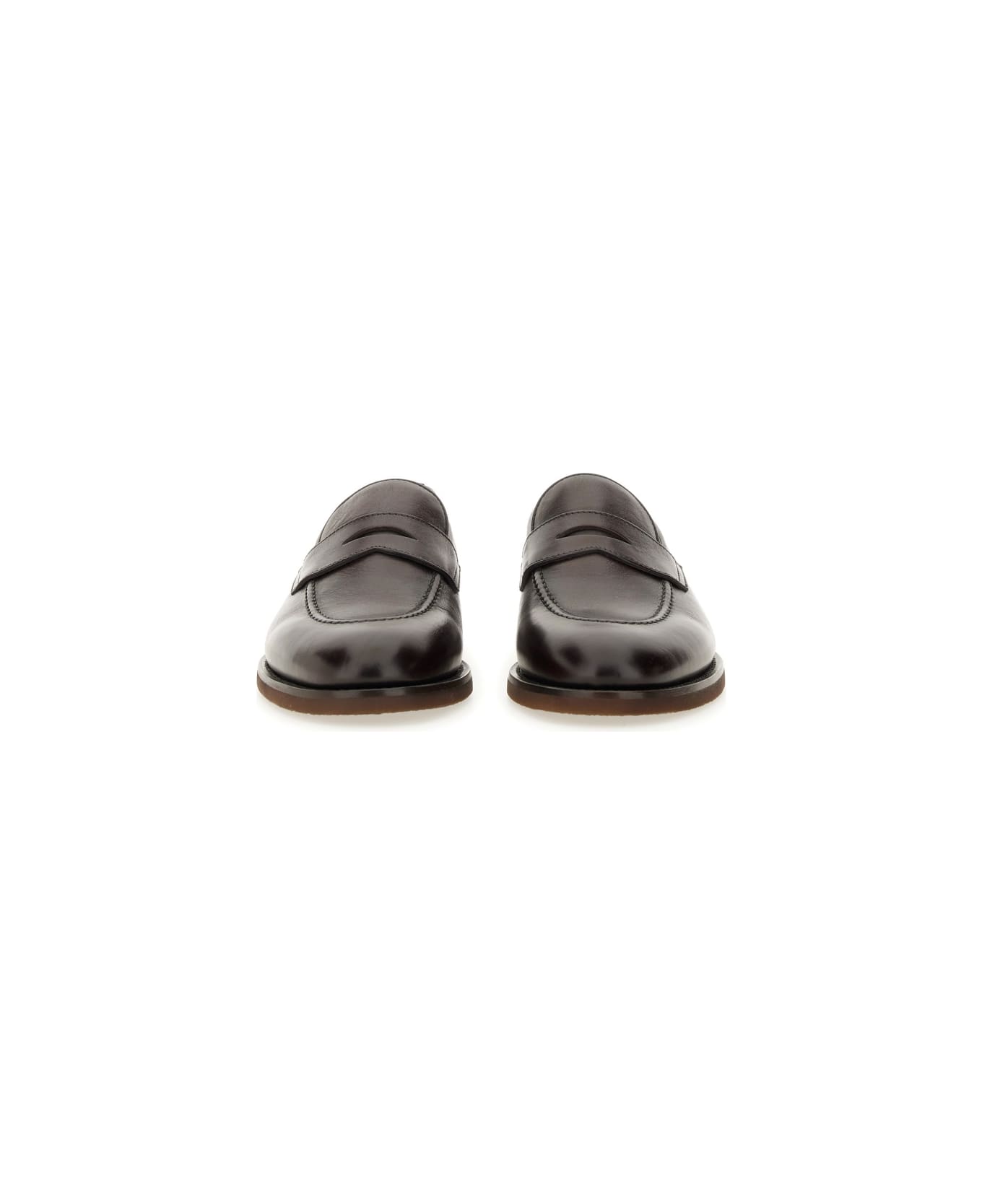 Brunello Cucinelli Leather Loafer - BROWN