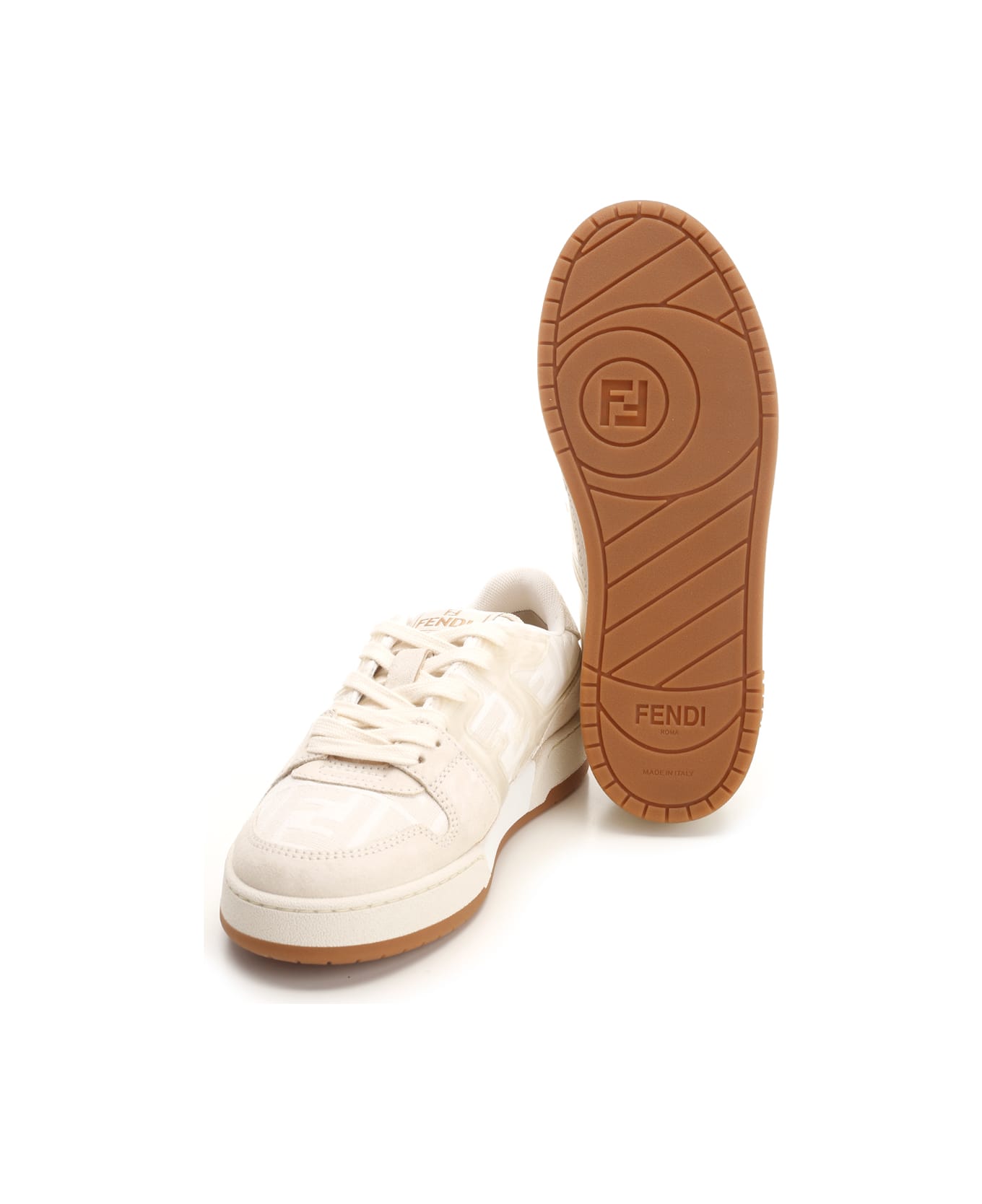 Fendi 'match' Sneakers - IVORY, beige