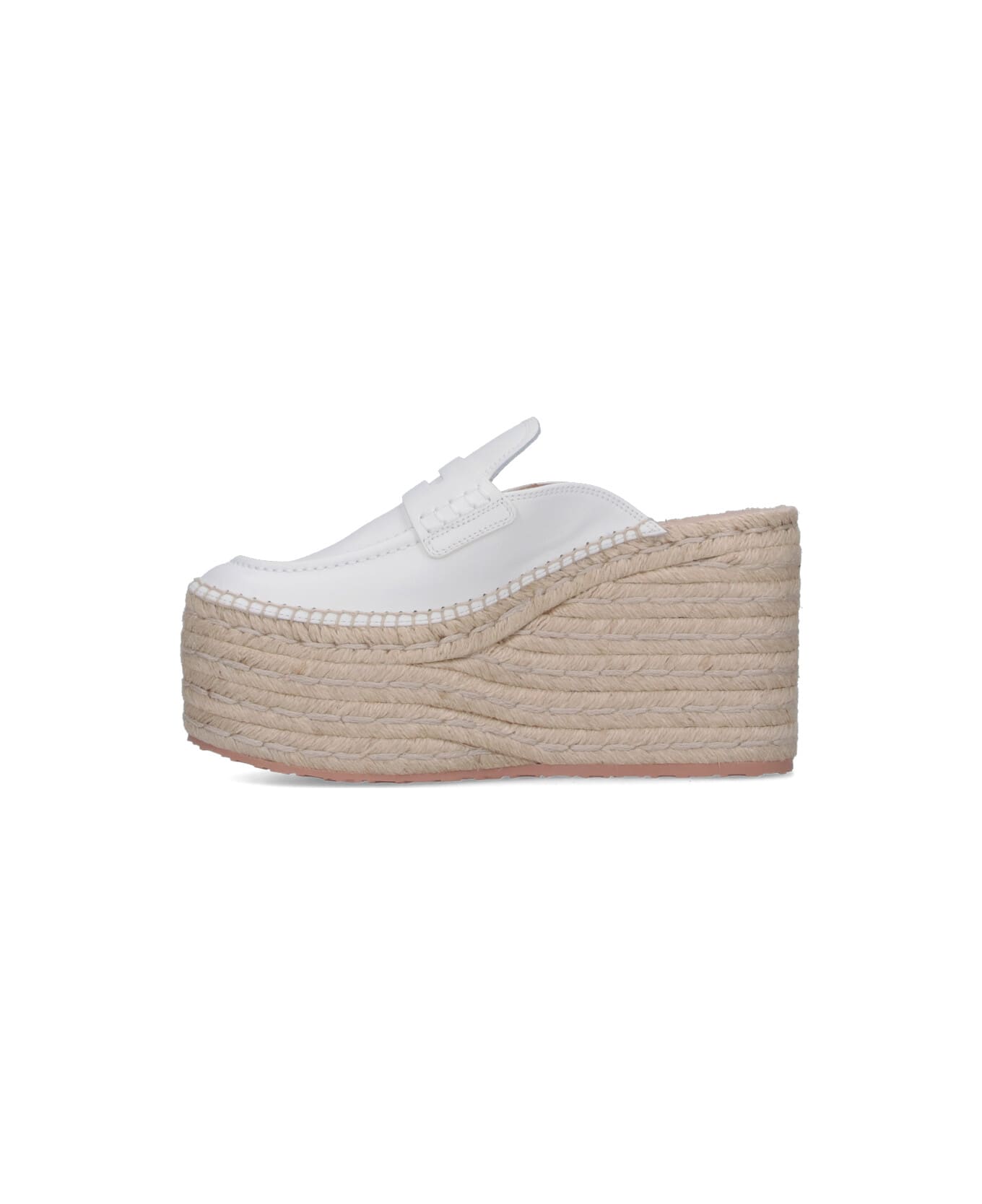 Gianvito Rossi Wedge Espadrilles - White