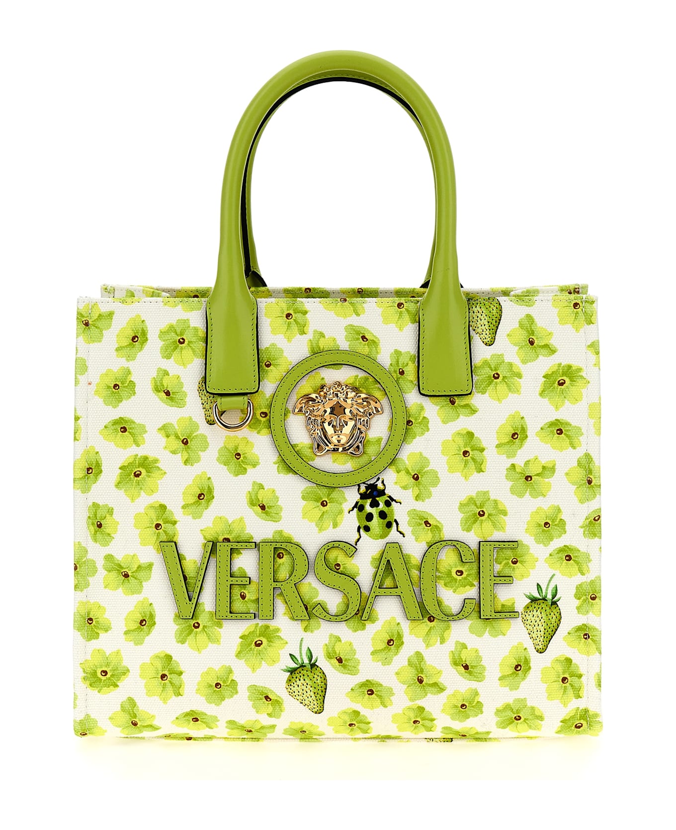 Versace 'la Medusa' Shopping Bag - Green