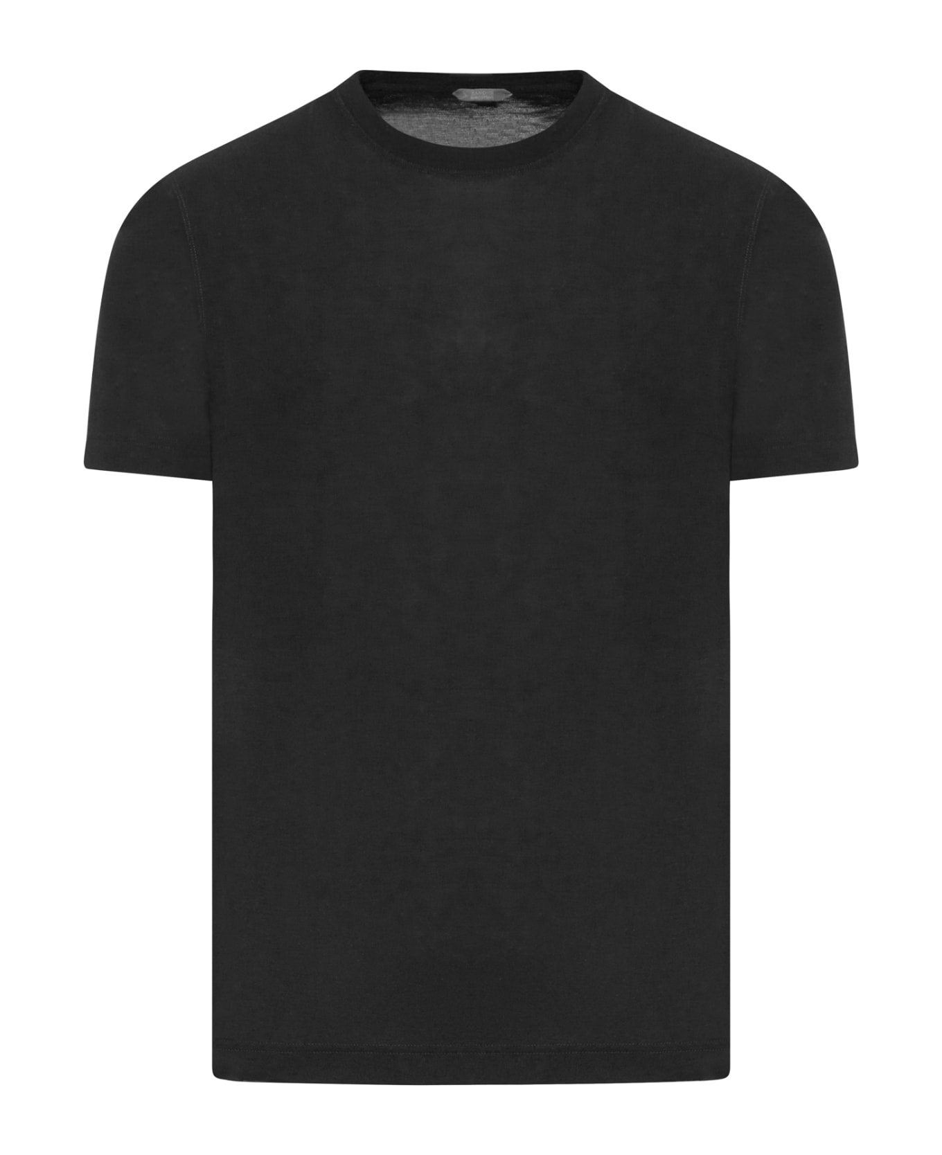 Zanone Tshirt Ss - Black