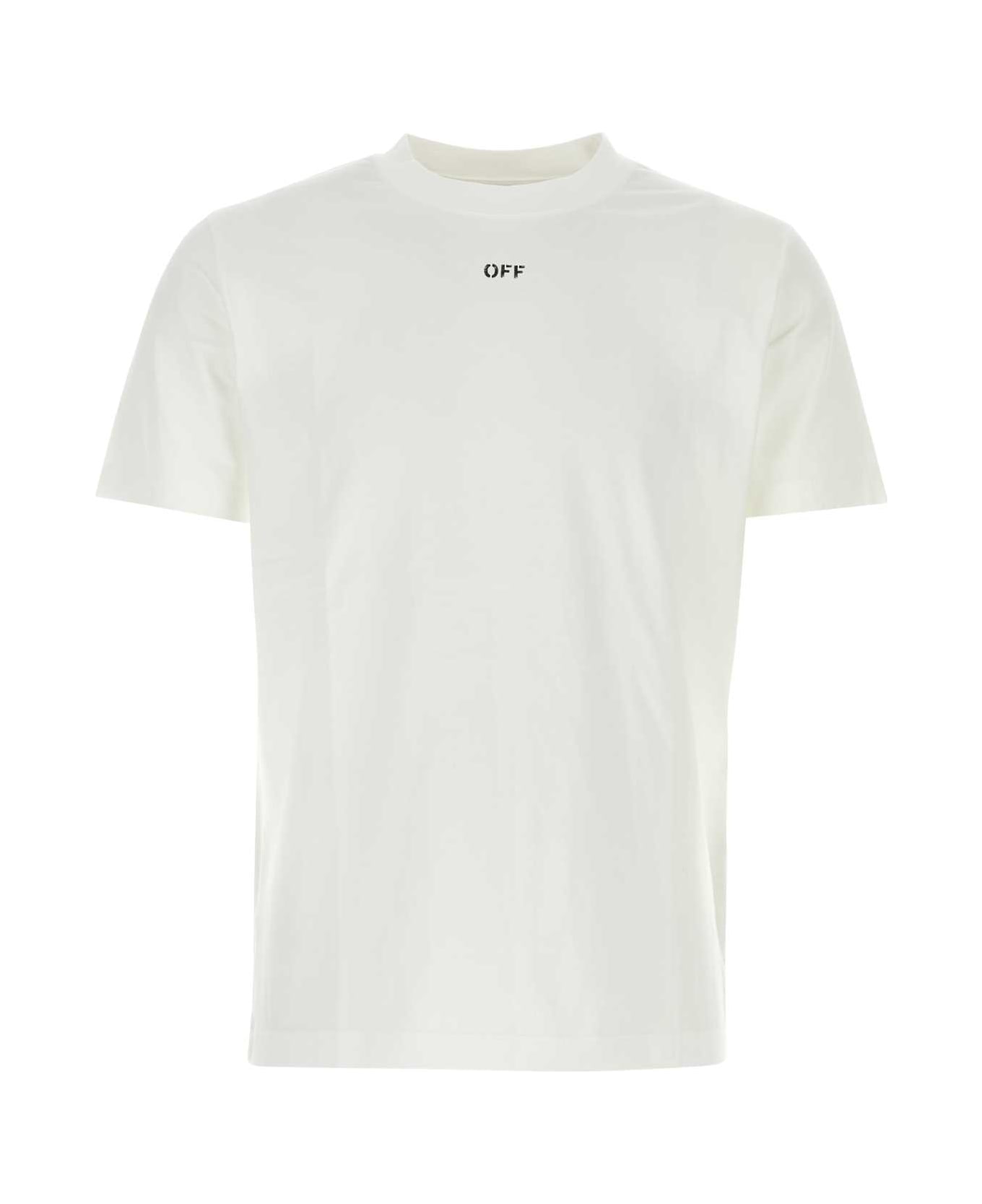 Off-White White Cotton T-shirt - 0110