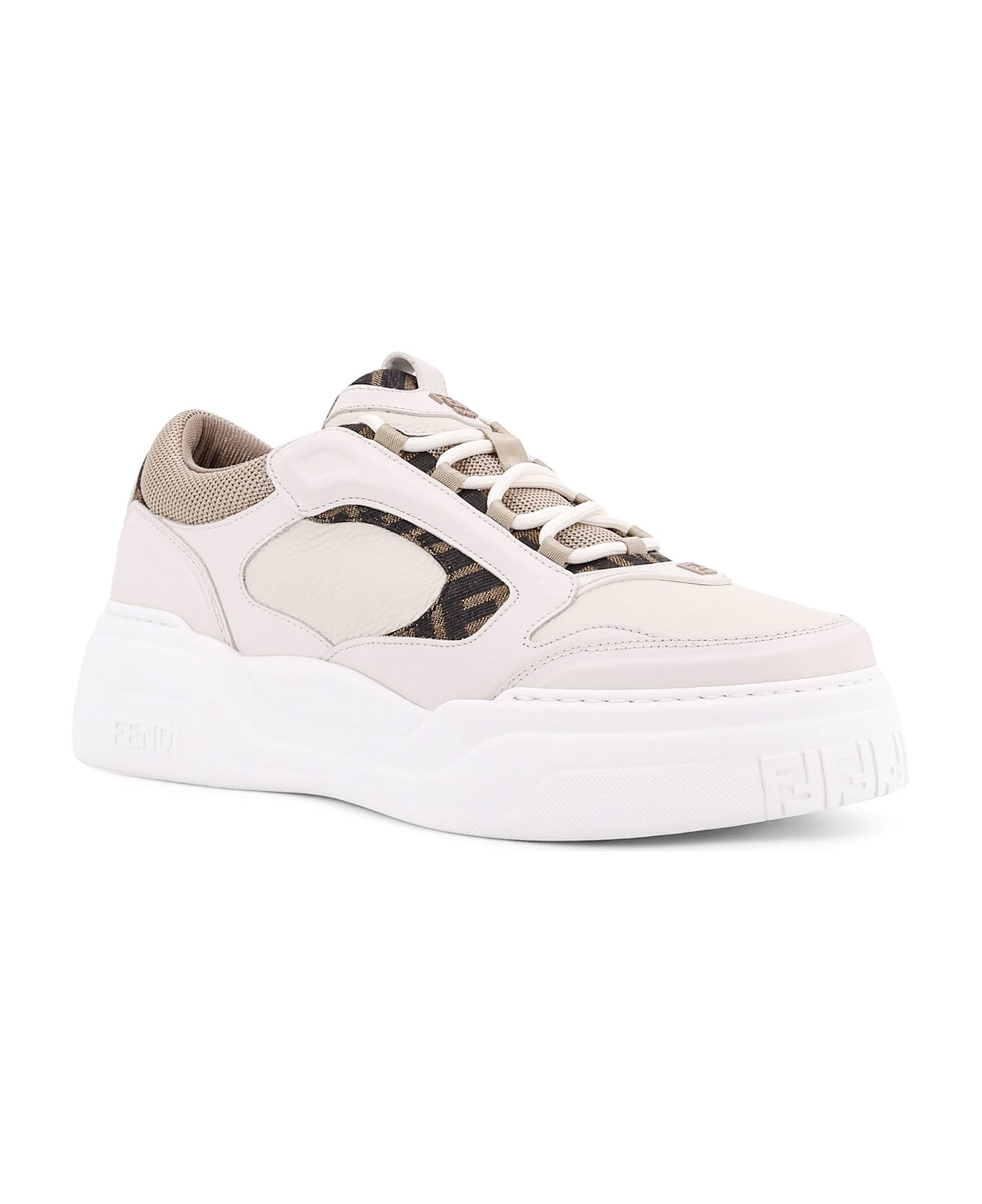 Fendi Force Sneakers - White