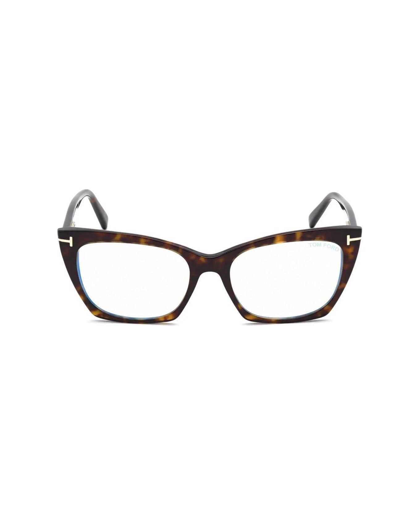 Tom Ford Eyewear Cat-eye Glasses - 54052 - avana scura