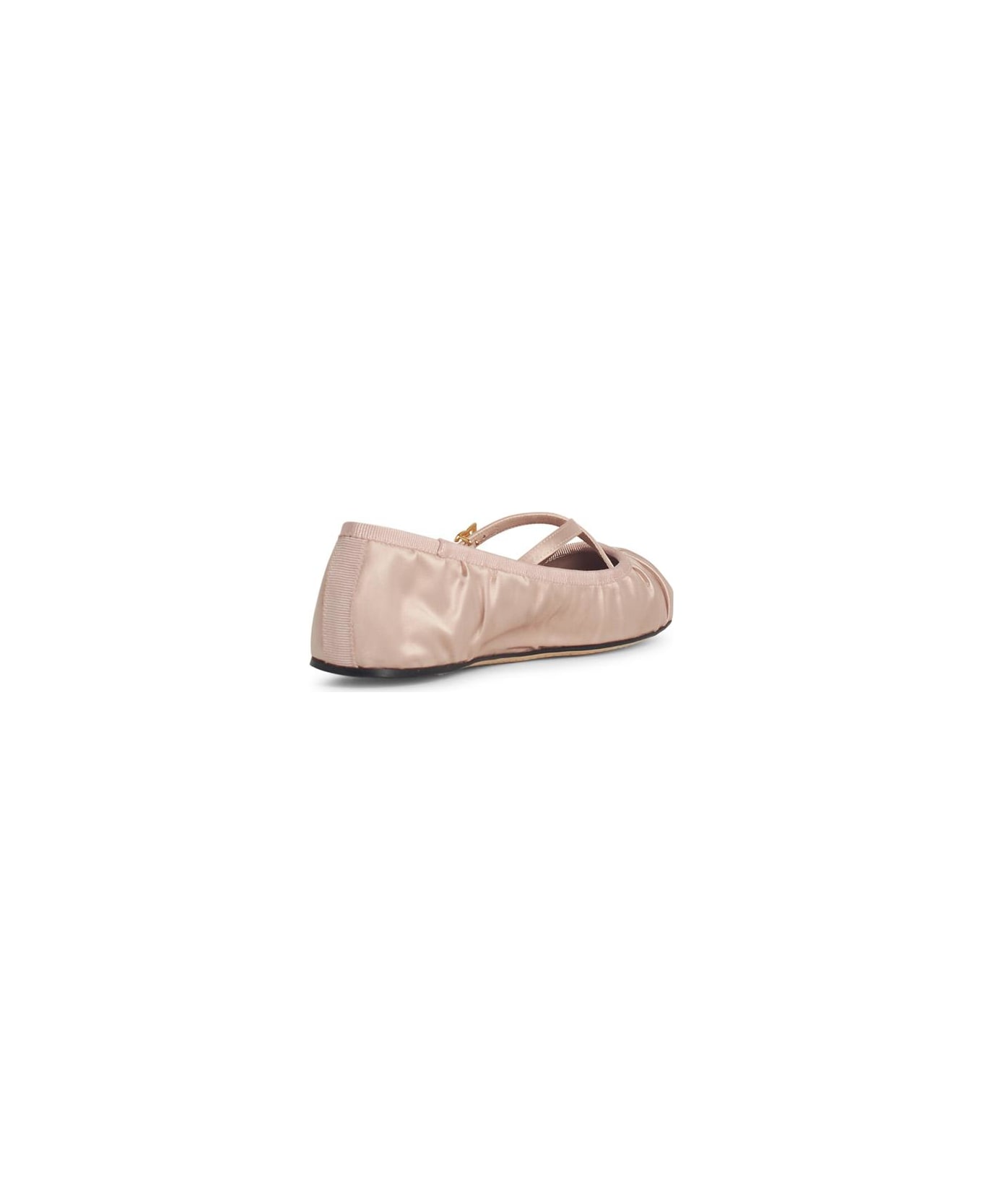 Dolce 
Gabbana Pink Satin Ballet Flats - Pink