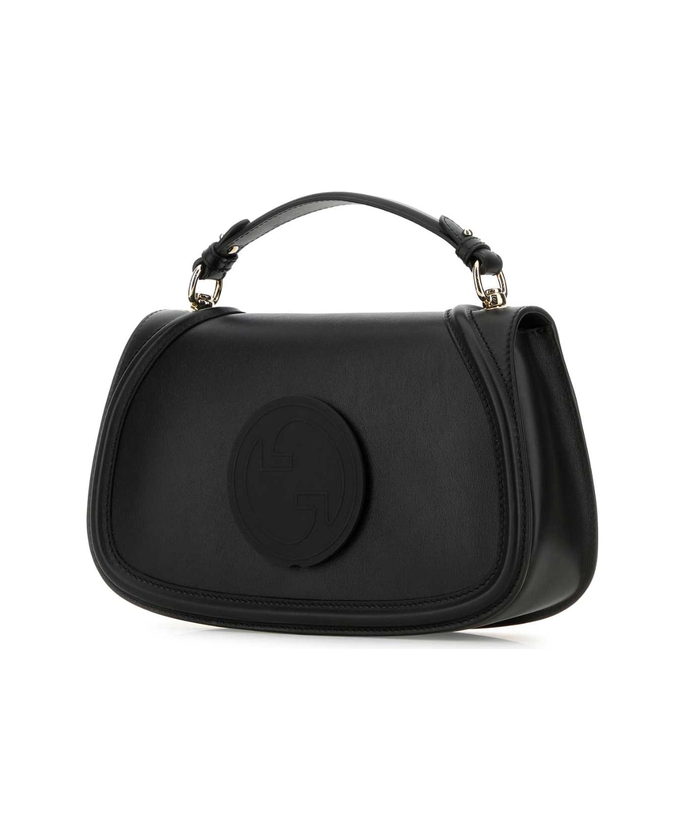 Gucci Black Leather Gucci Blondie Handbag - BLACKBLACK