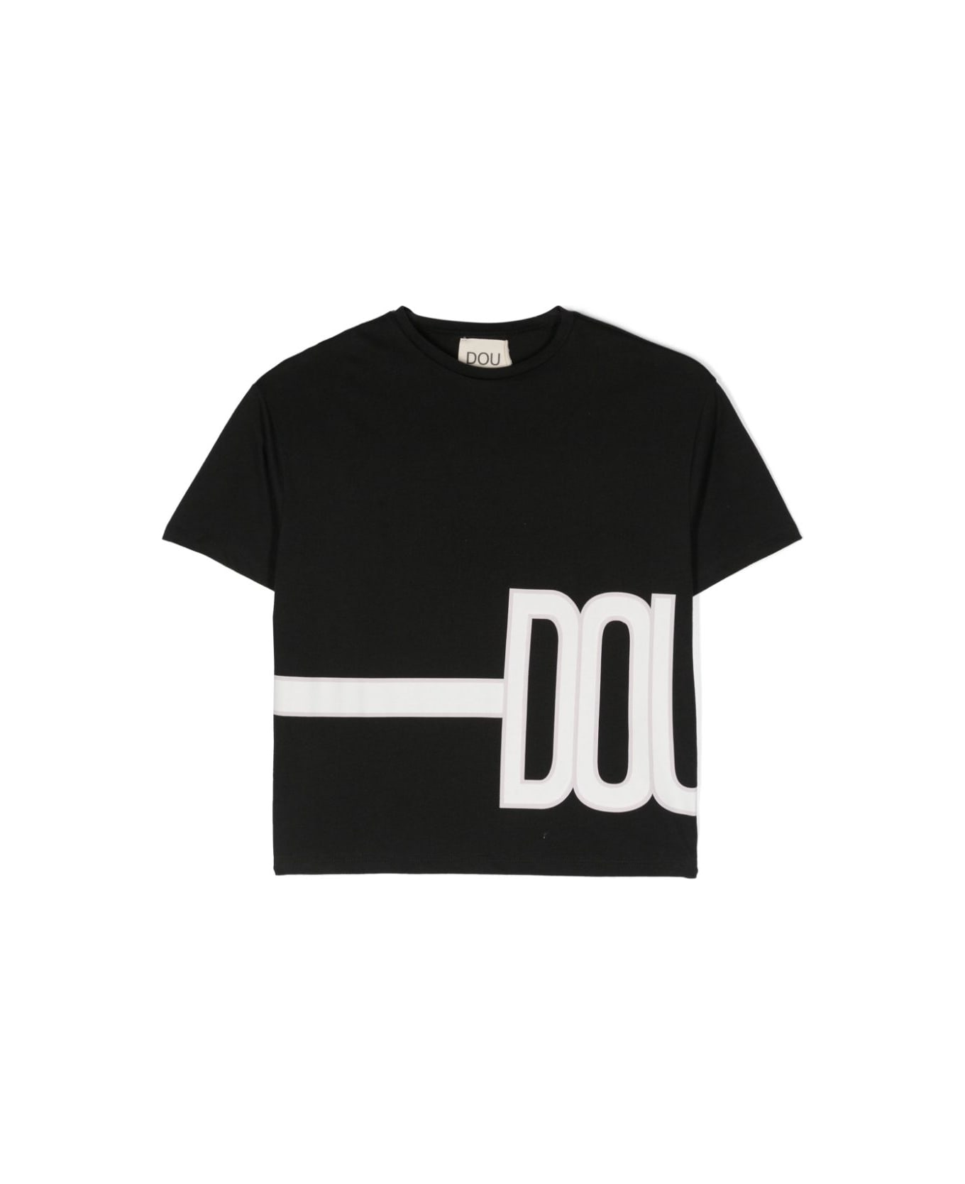 Douuod T-shirt Con Logo - Black