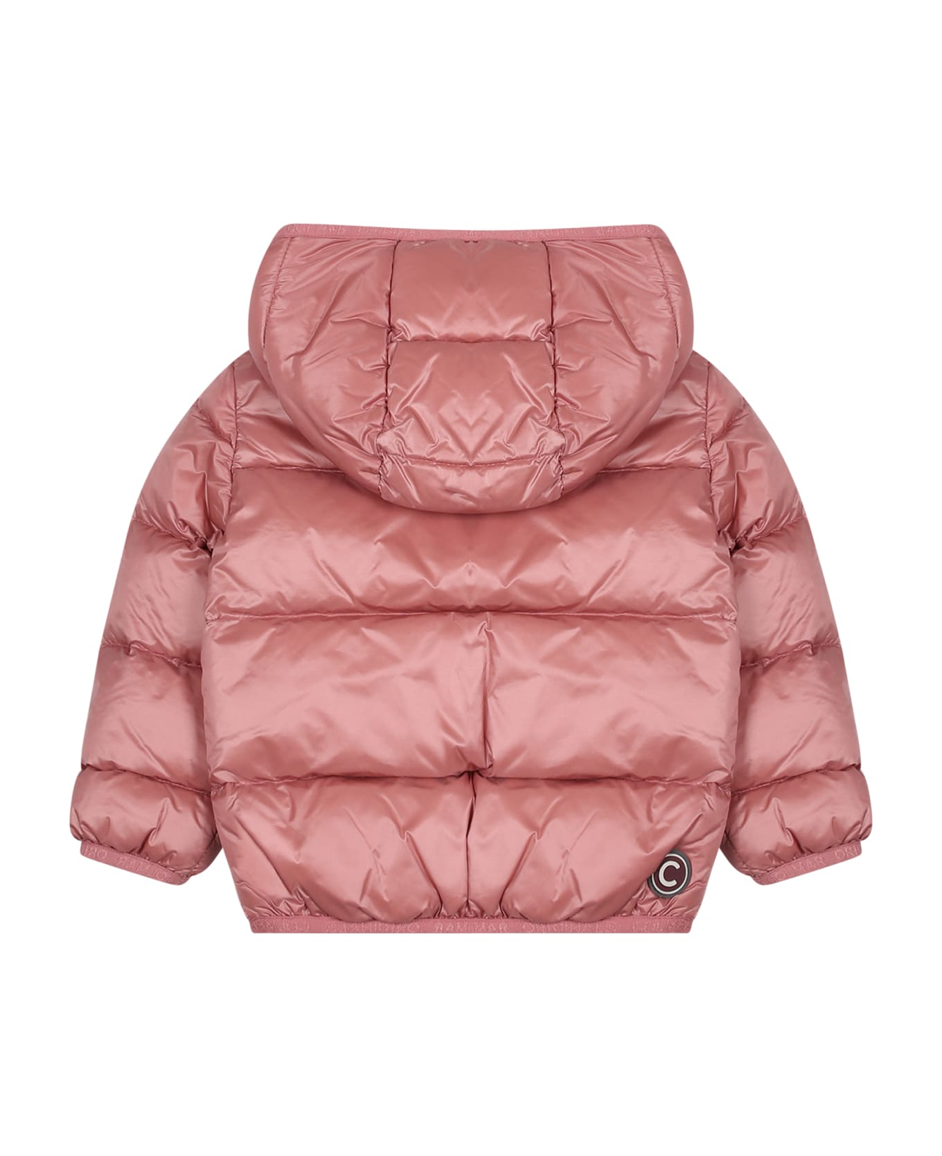 Colmar Pink Downjacket For Baby Girl With Logo - Pink