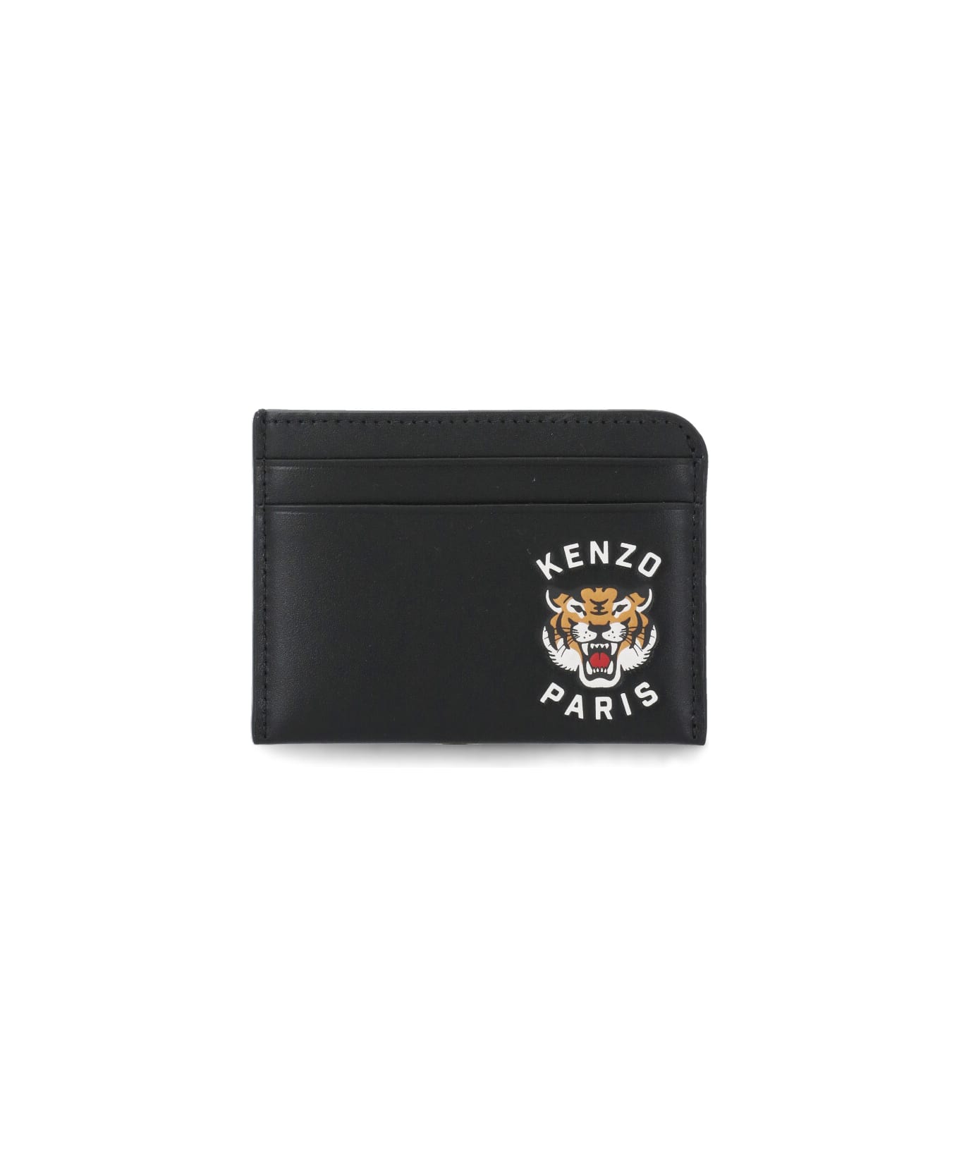 Kenzo Card Holder With Logo - Black