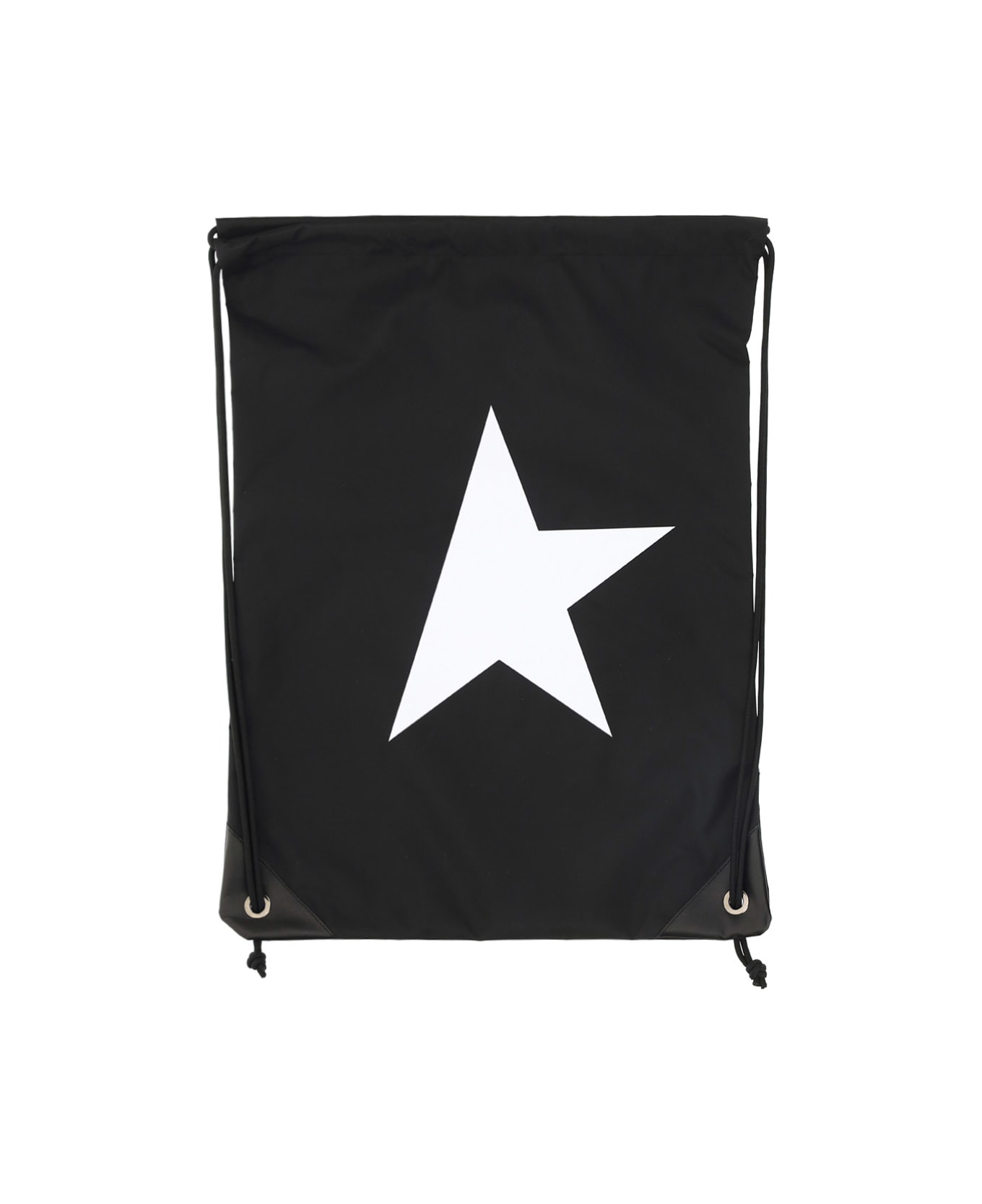 Golden Goose Star Drawstring Bag - Black/White
