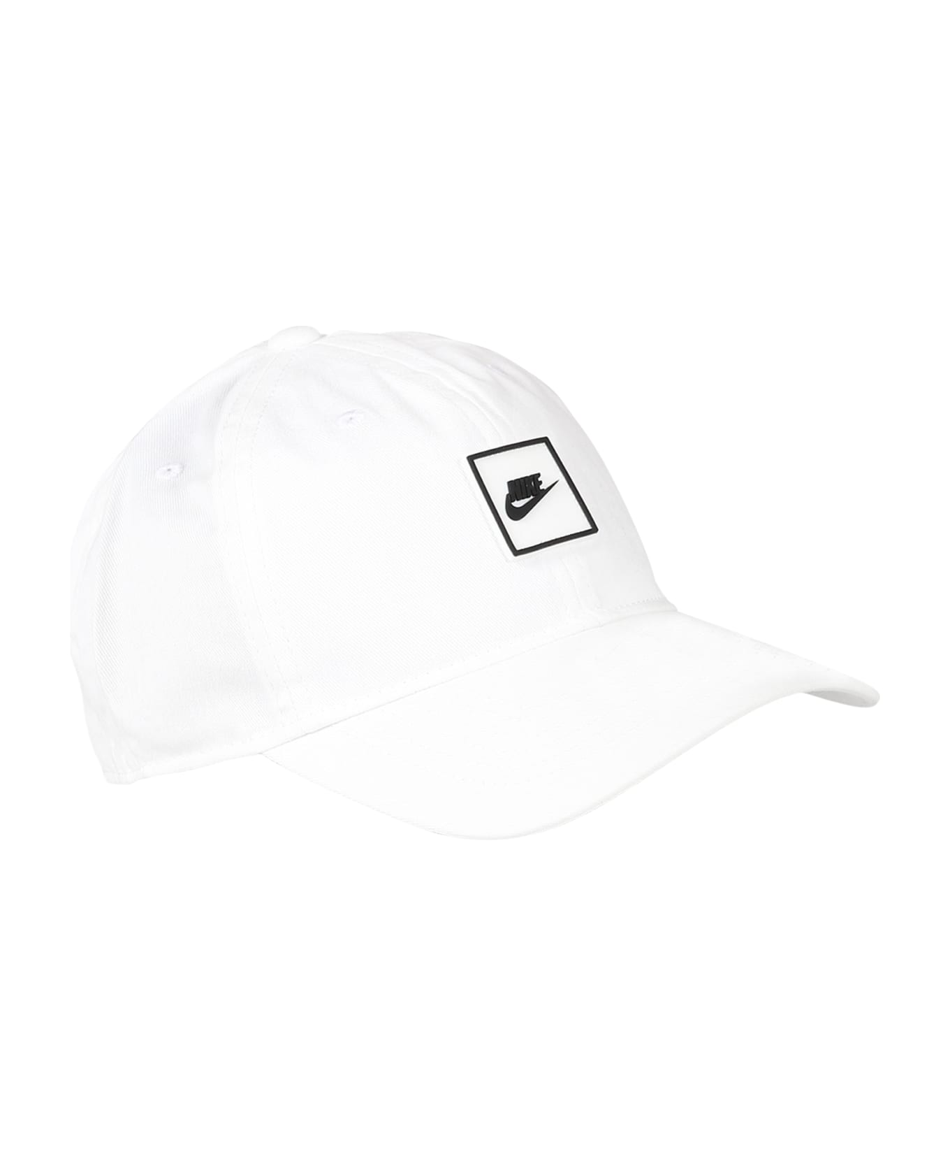 Nike White Hat For Kids With Logo - White