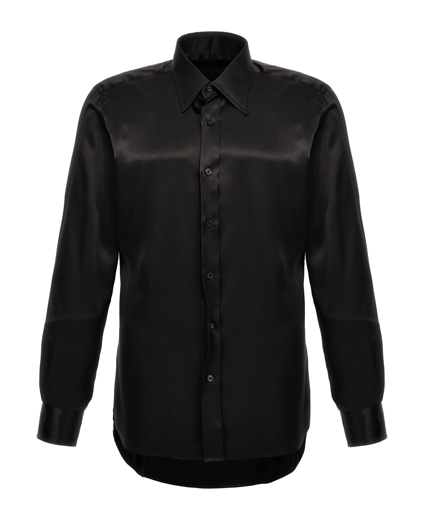 Tom Ford Charmeuse Shirt - Black   シャツ