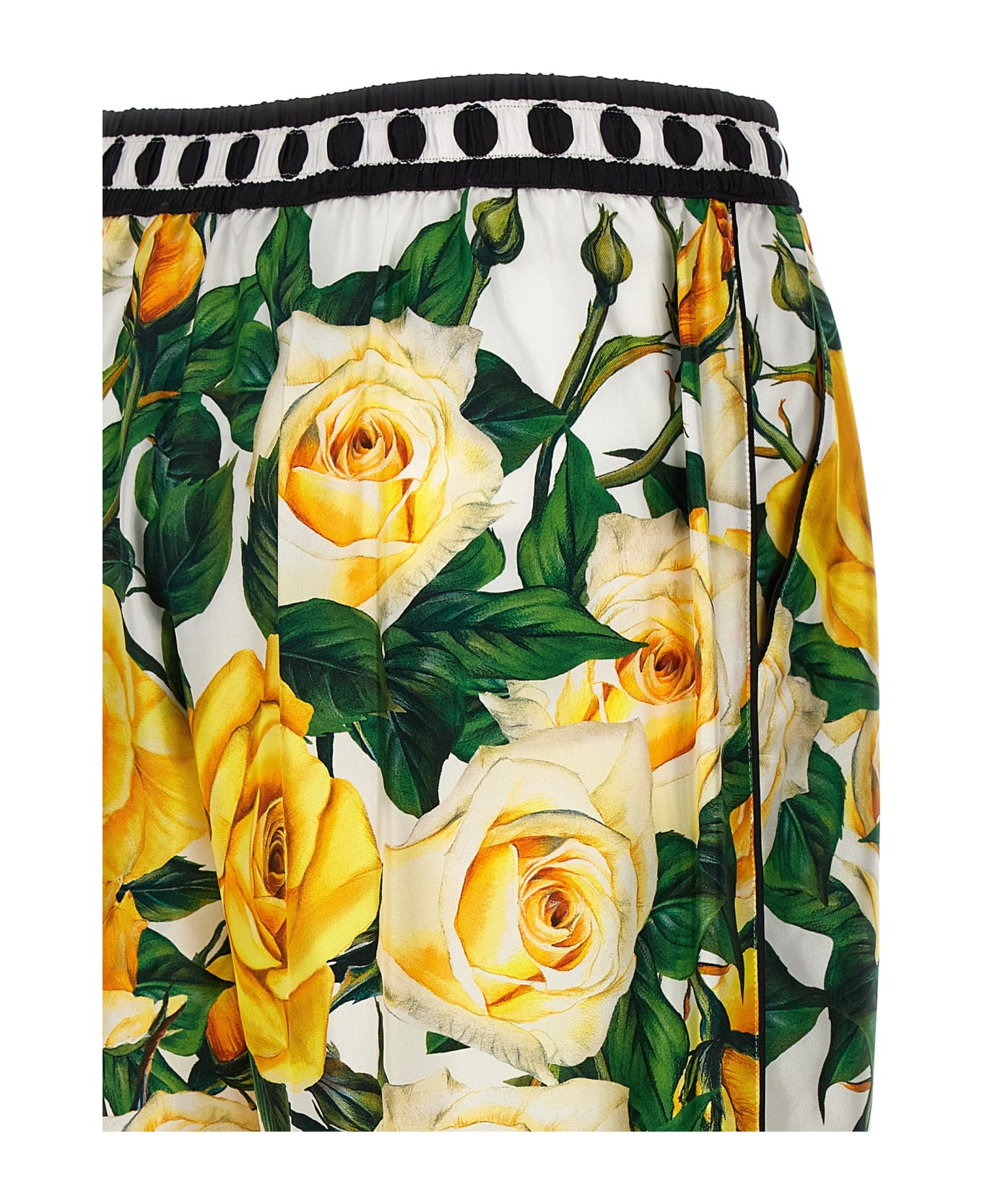 Dolce & Gabbana Silk Trousers - Multicolor