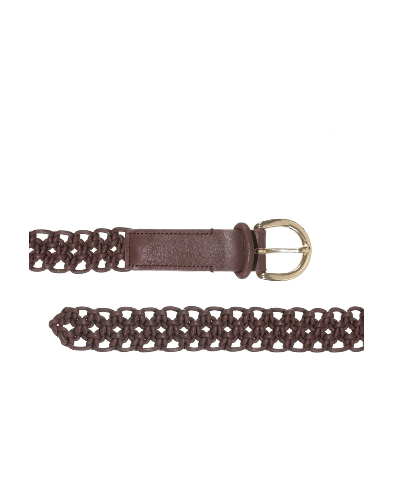Officine Creative Braided Leather Belt - T.MORO