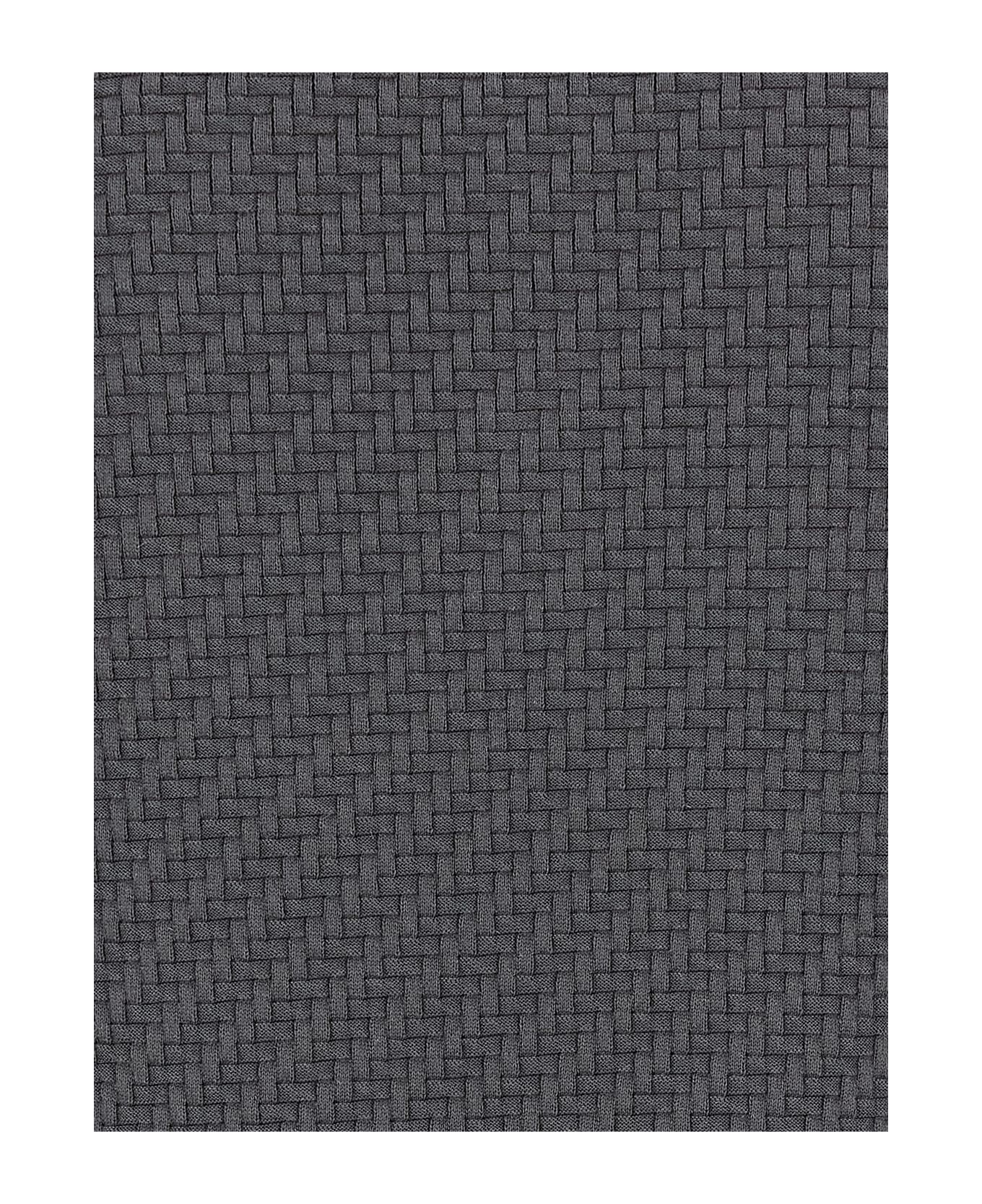 Brioni Weaving Polo Shirt - Gray