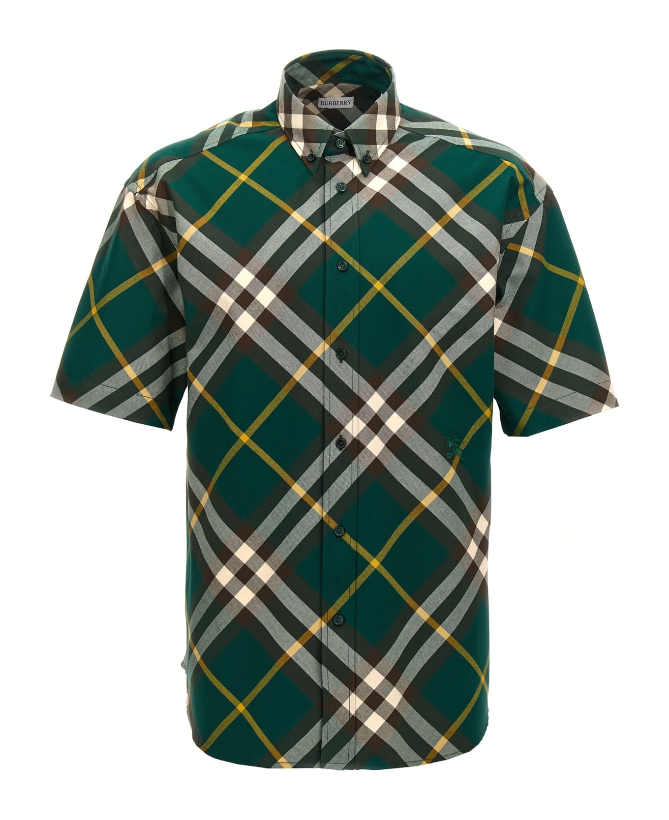 Burberry Check Shirt - Green