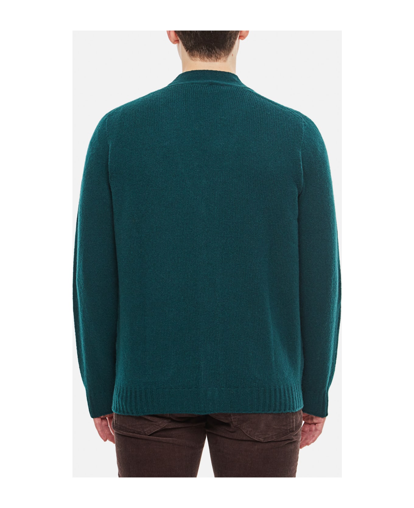Drumohr Wool Cardigan Sweater - Green